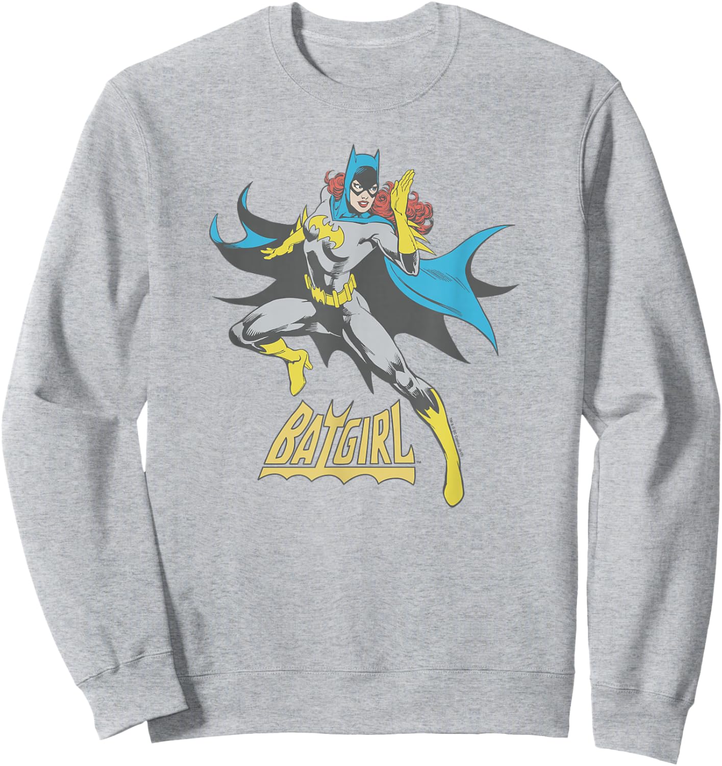 DC Comics Batgirl See Ya - Women's, , Blue, Small, Short Sleeve, Classic Fit, Cotton 100% Sweatshirt - Sweatshirt | Ash
