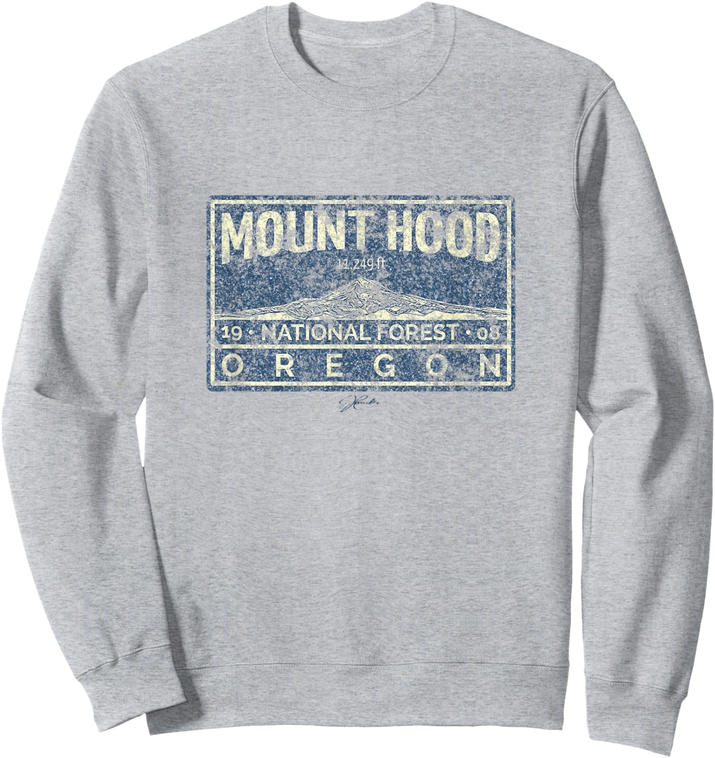 JCombs: Mount Hood National Forest, OR Sweatshirt - Sweatshirt | Ash