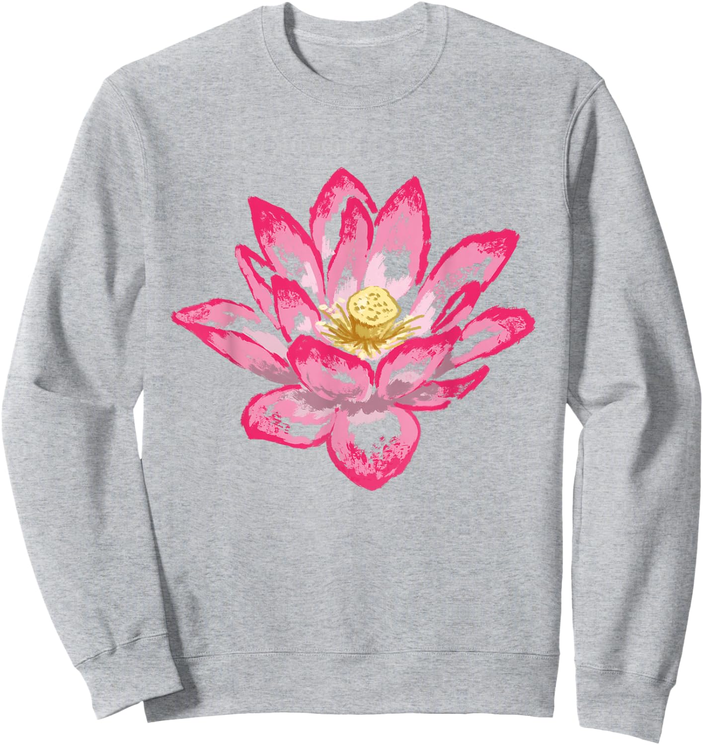 Lotus Flower T Shirt Sweatshirt - Sweatshirt | Ash