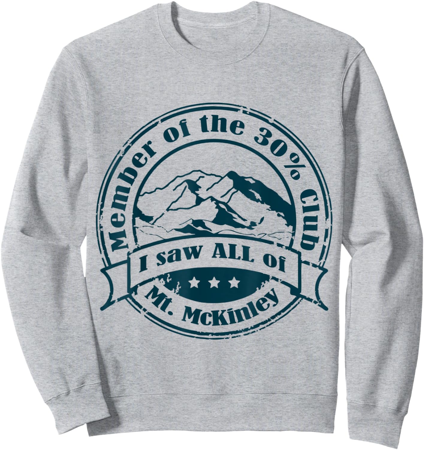 Member of 30% Club that saw ALL of Mt. McKinley Sweatshirt - Sweatshirt | Ash