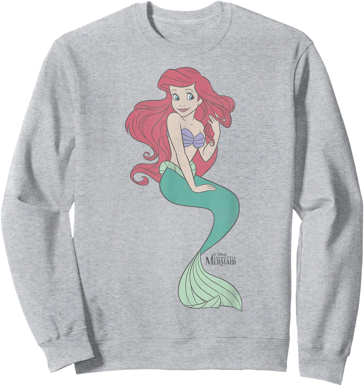 Disney The Little Mermaid Ariel Classic Portrait Small Sweatshirt - Sweatshirt | Ash