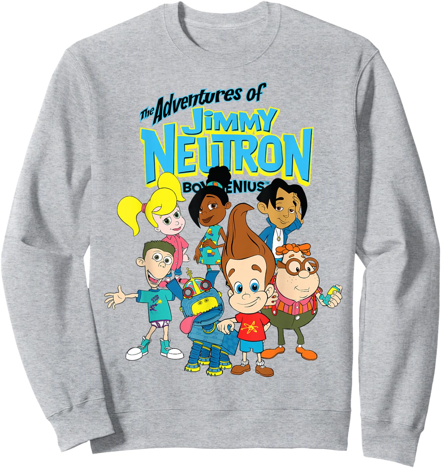 Nickelodeon The Adventures Of Jimmy Neutron Characters Sweatshirt - Sweatshirt | Ash
