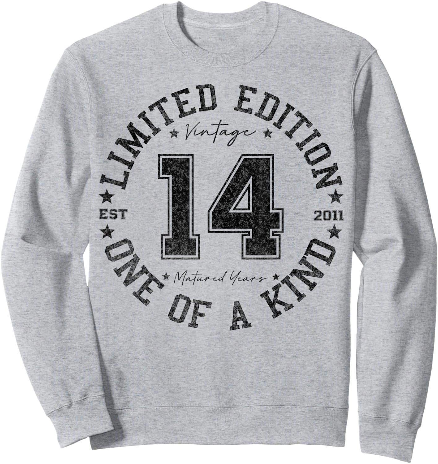 14 Year Old Gifts Vintage 2011 Limited Edition 14th Birthday Sweatshirt - Sweatshirt | Ash