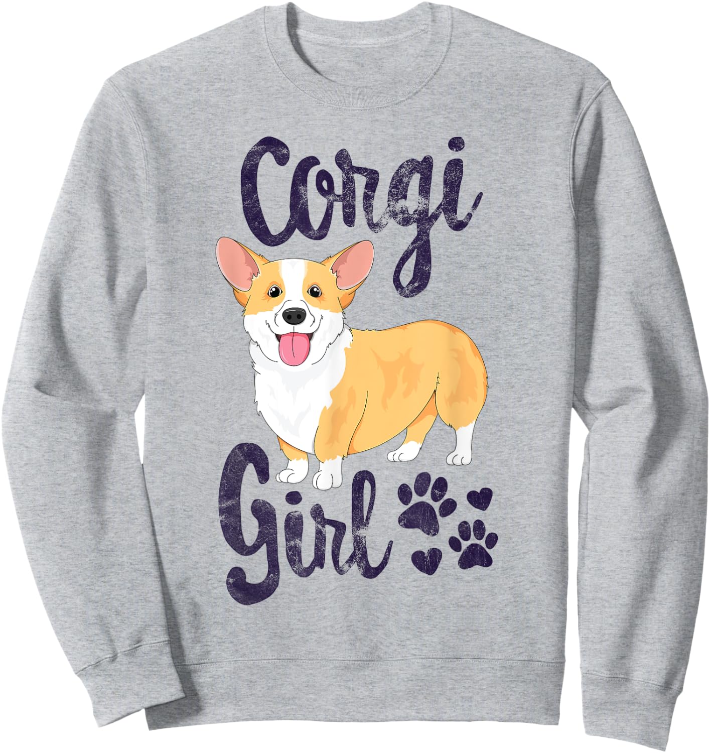 Corgi Girl Women Puppy Mom Dog Mama Lover Gift Sweatshirt - Sweatshirt | Ash
