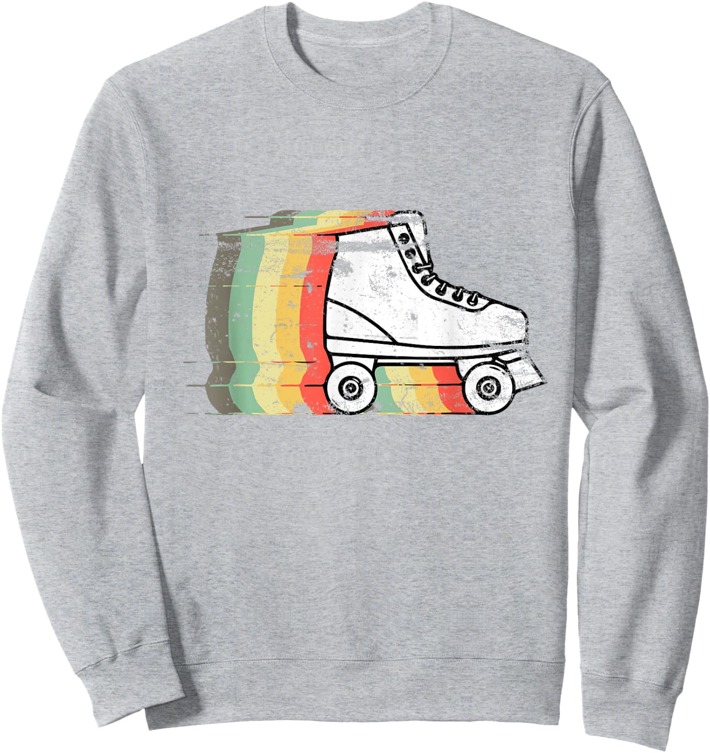 Roller Skate Skating 70s Retro Gift Sweatshirt - Sweatshirt | Ash