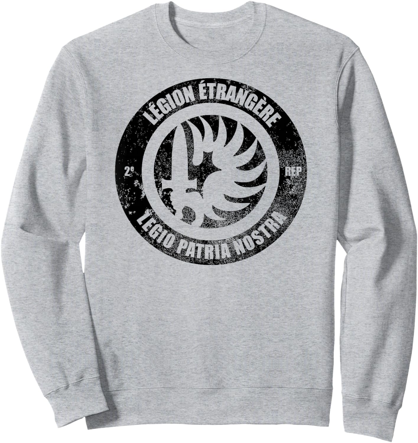 French Foreign Legion Paratrooper T shirt - 2 Rep (subdued) Sweatshirt - Sweatshirt | Ash