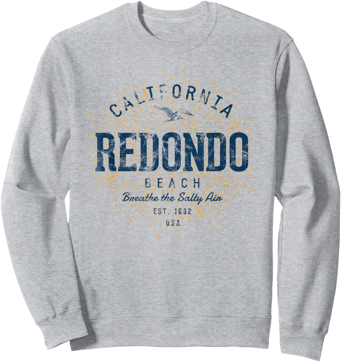 Vintage Redondo Beach Retro Sweatshirt - Sweatshirt | Ash