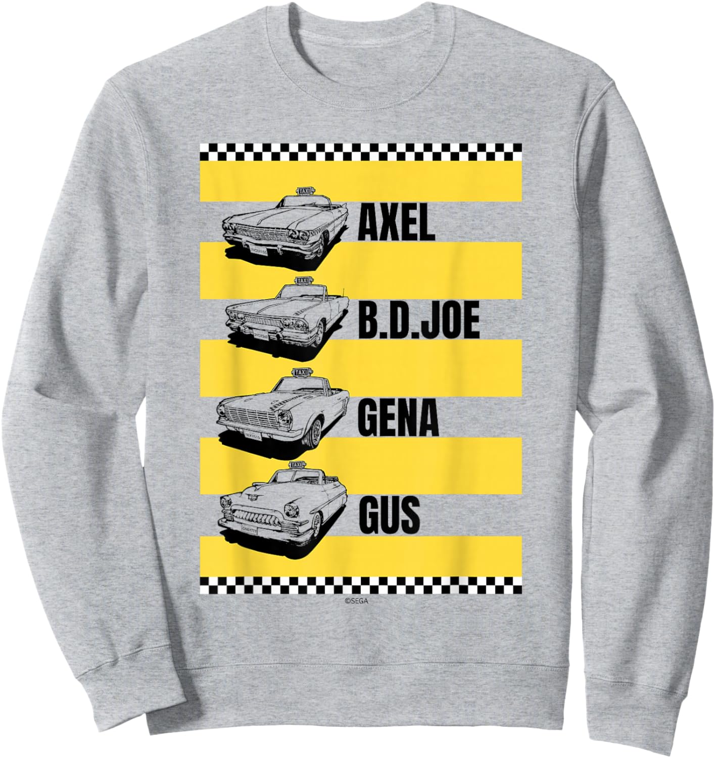 Crazy Taxi Fast Lane Crew Sweatshirt - Sweatshirt | Ash
