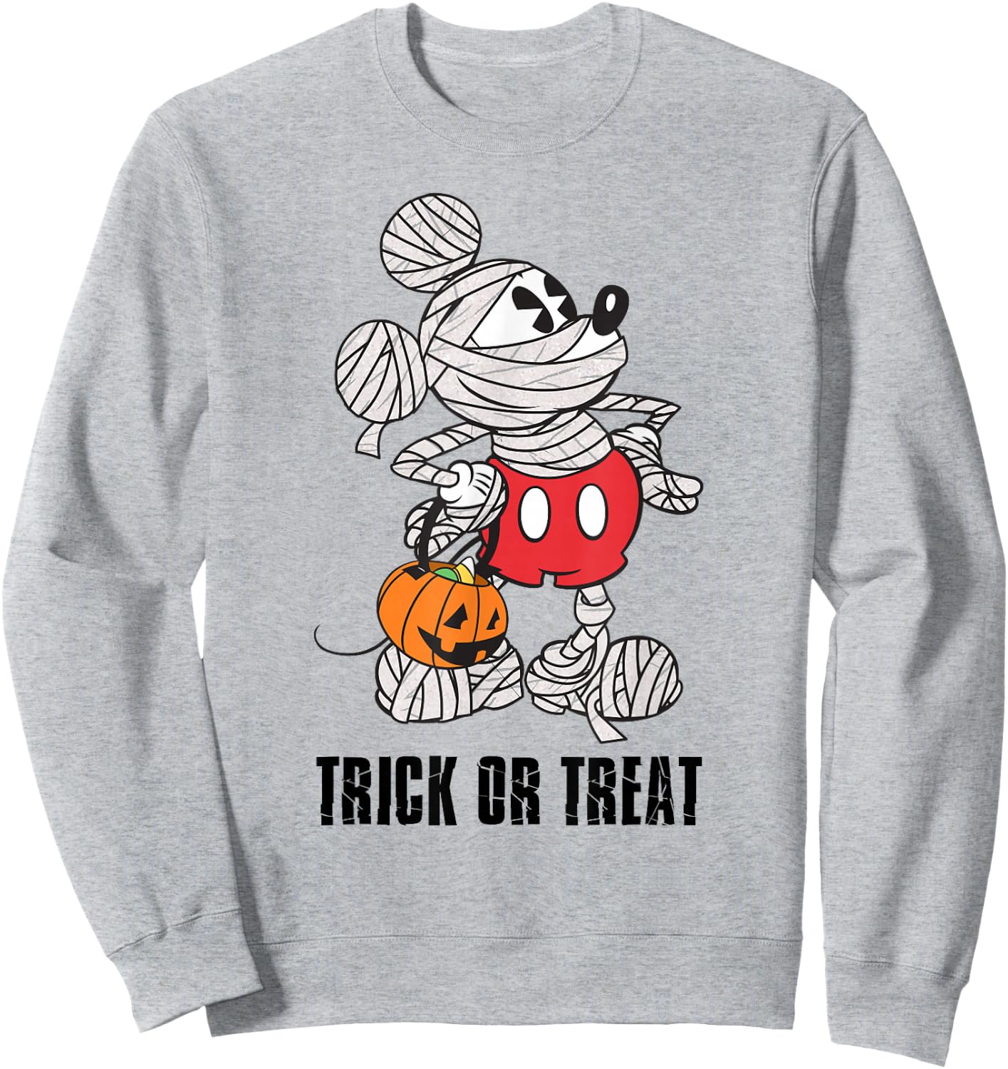 Disney - Mickey Mouse Mummy Halloween Sweatshirt - Sweatshirt | Ash