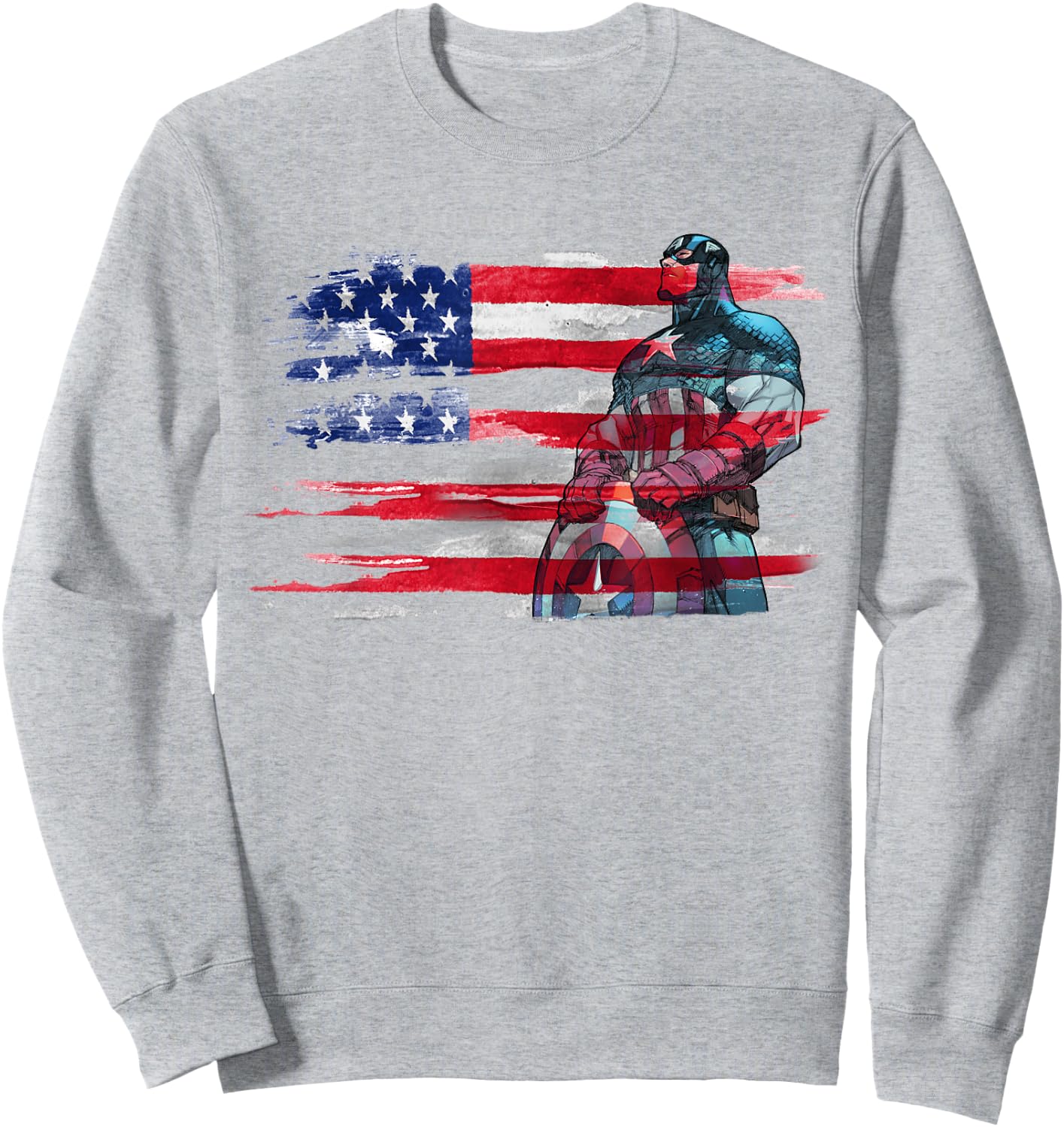 Marvel Captain America Stand to Honor RedWhiteBlue Sweatshirt - Sweatshirt | Ash