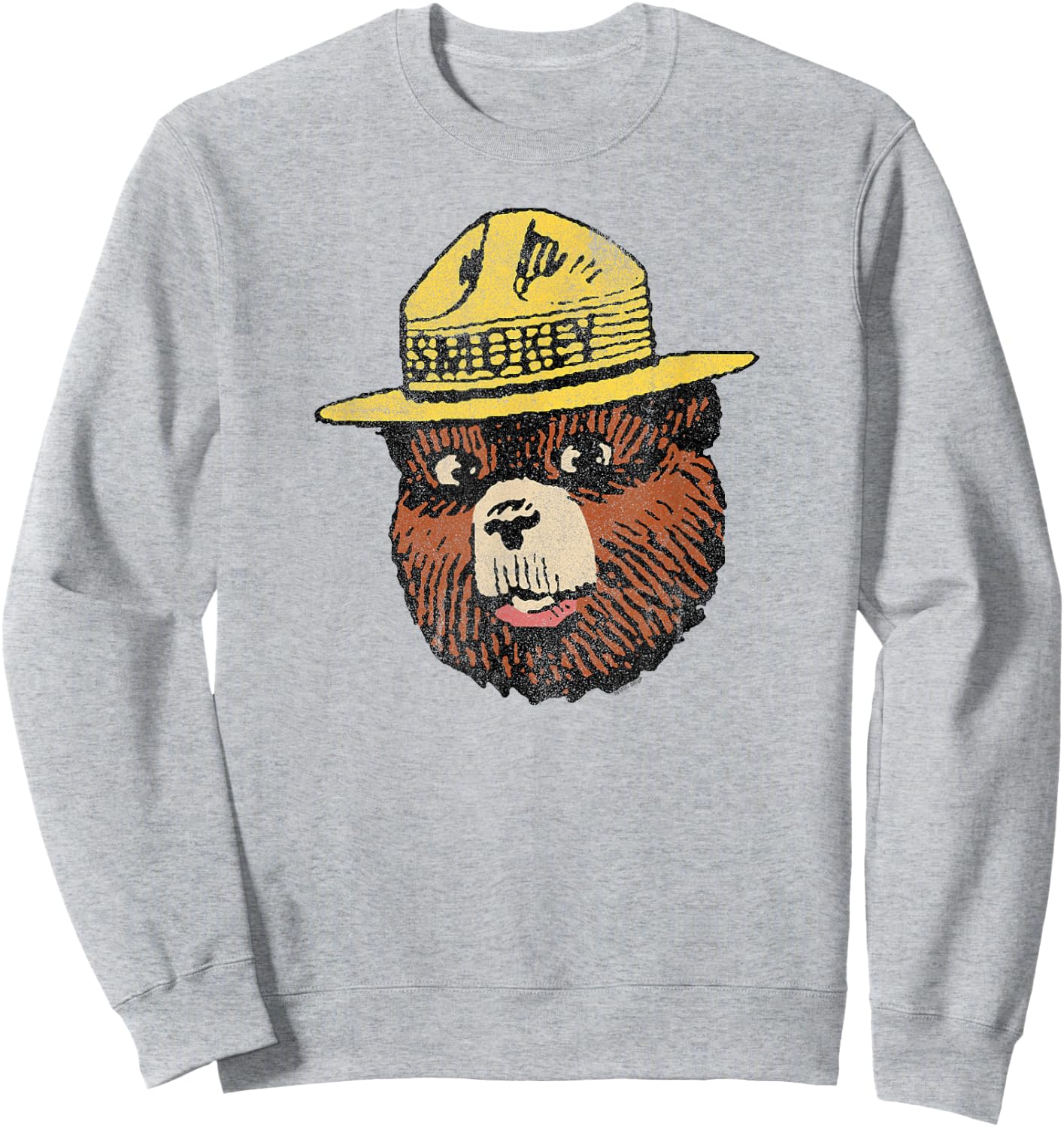 Smokey Bear Vintage Smokey Head Sweatshirt - Sweatshirt | Ash