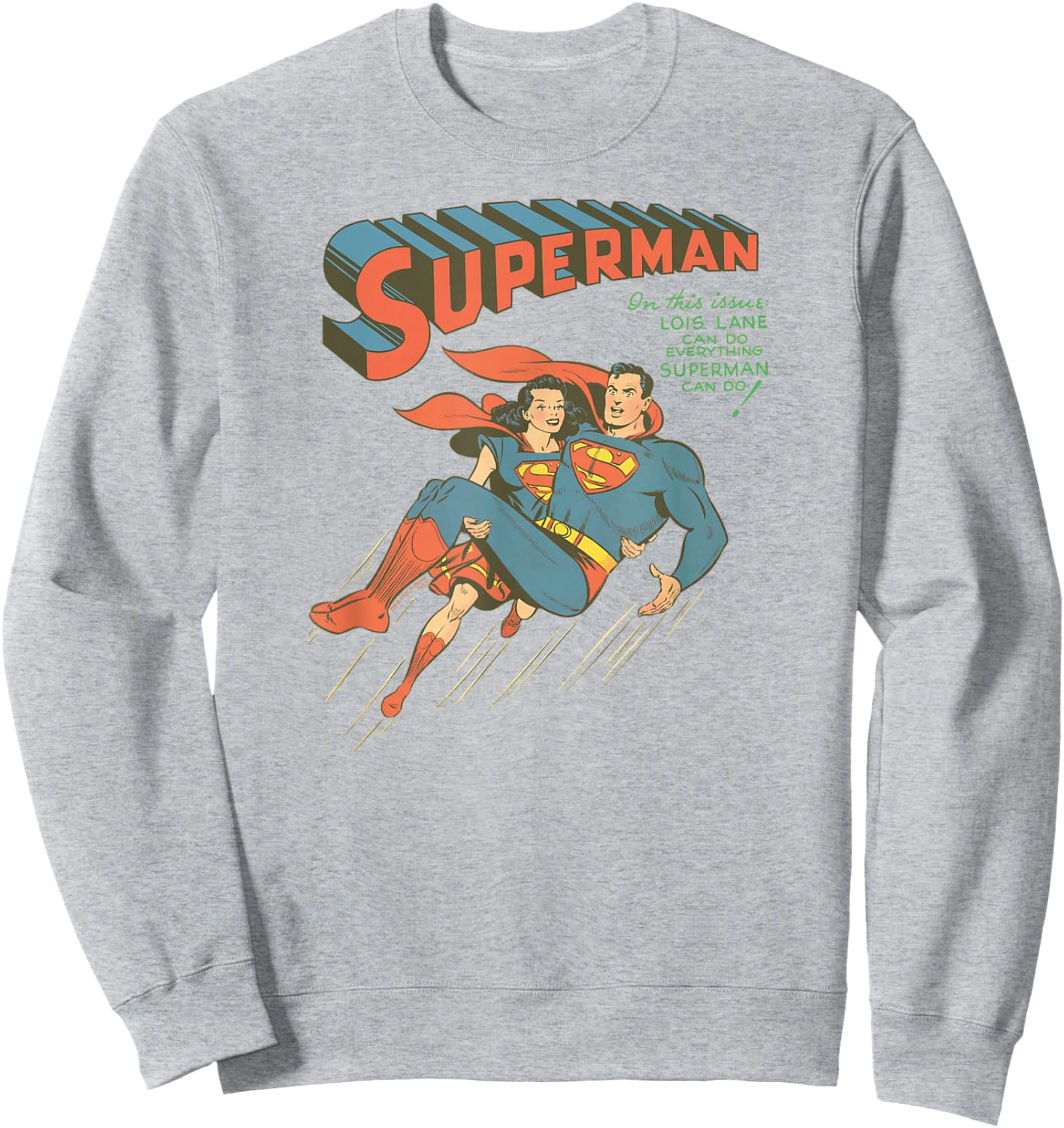 Superman #57 Cover T Shirt Sweatshirt - Sweatshirt | Ash