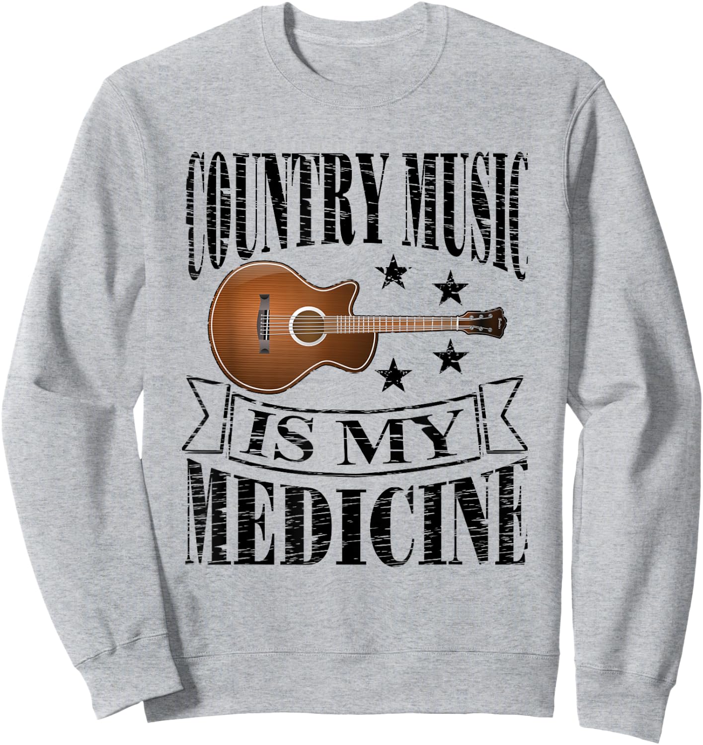 Country Music Is My Medicine T Shirt Gifts Sweatshirt - Sweatshirt | Ash