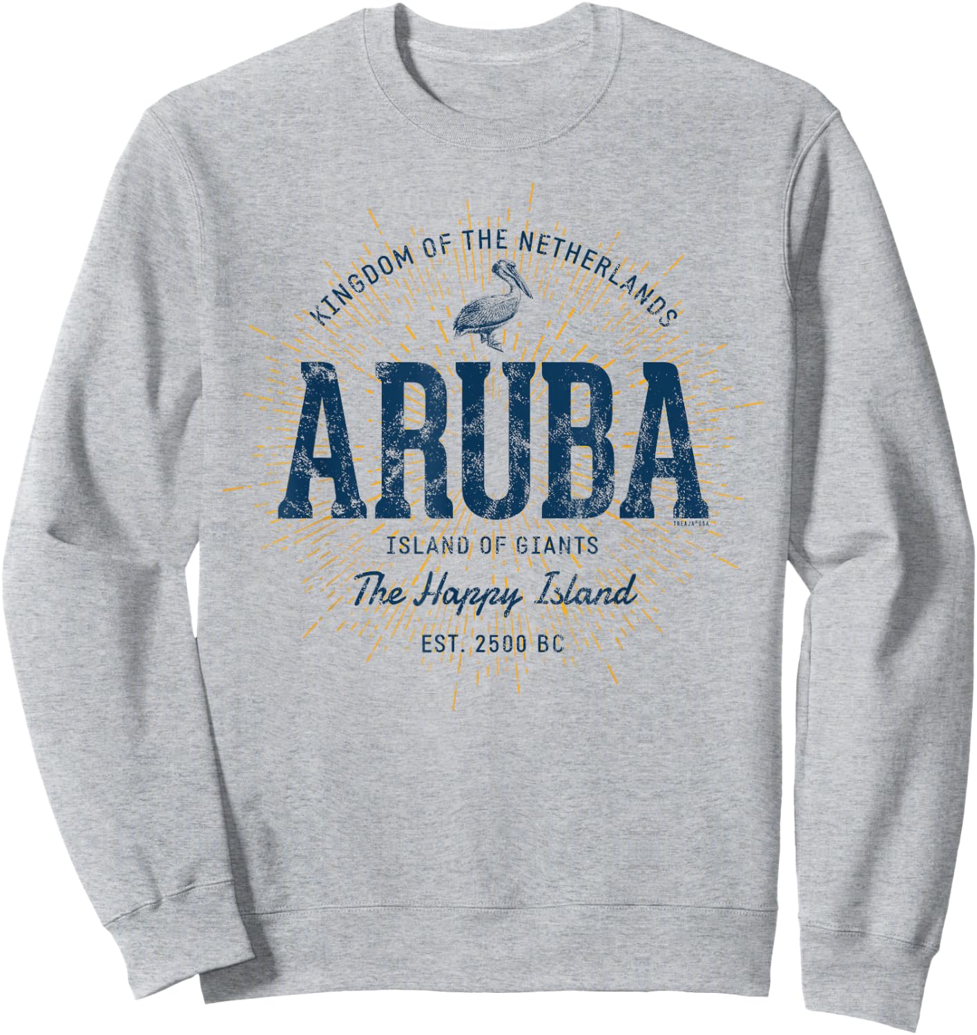 Vintage Aruba Retro Sweatshirt - Sweatshirt | Ash