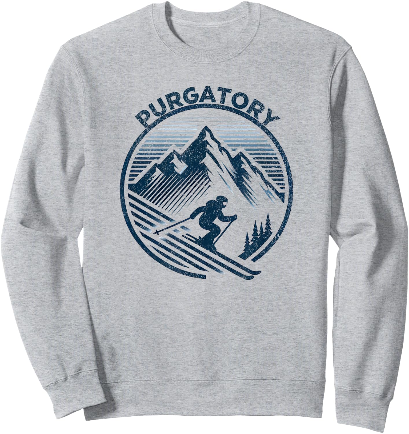 Purgatory Ski Resort Colorado Skiing Sweatshirt - Sweatshirt | Ash