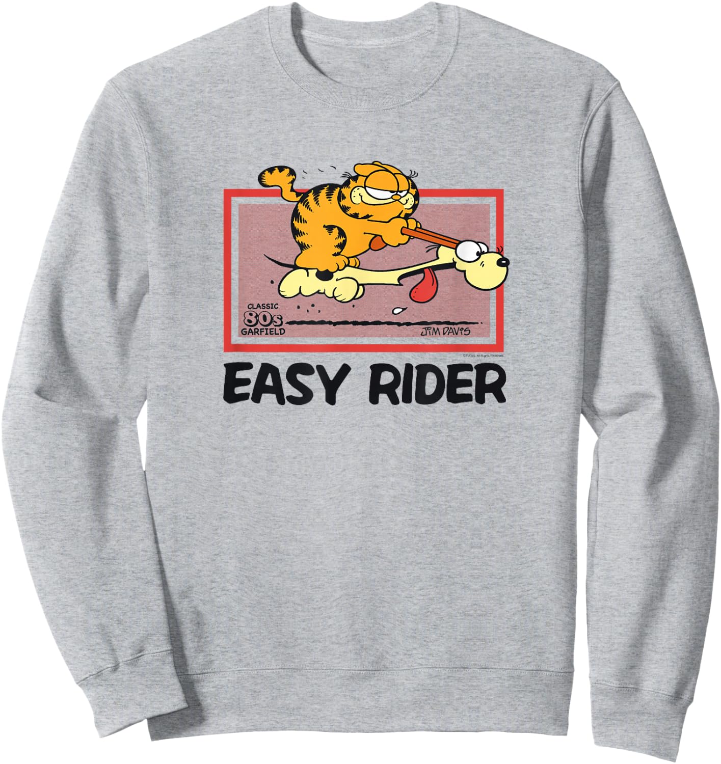 Garfield Vintage Easy Rider Sweatshirt - Sweatshirt | Ash