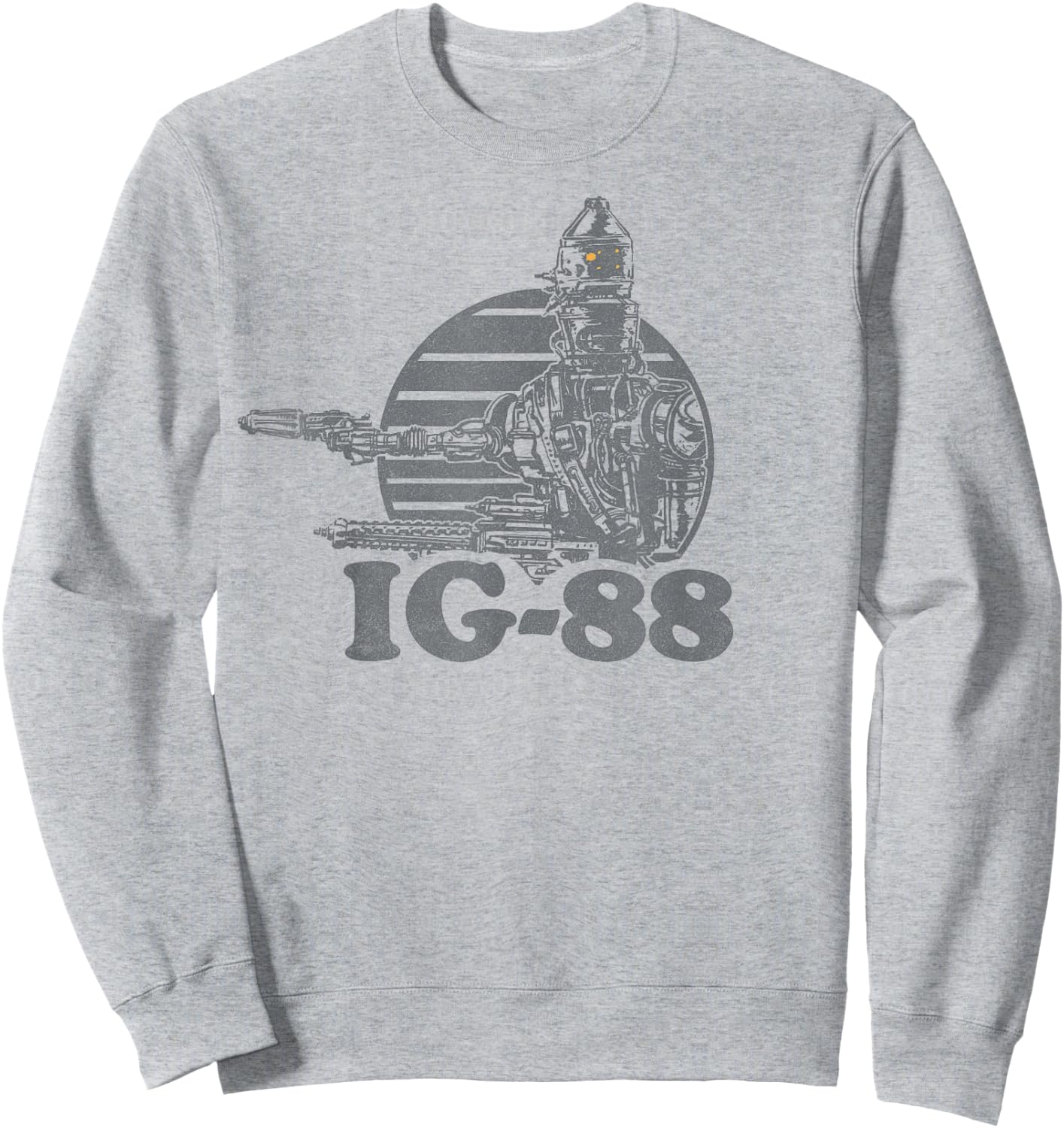 Star Wars IG-88 Bounty Hunter Badge Graphic Sweatshirt - Sweatshirt | Ash