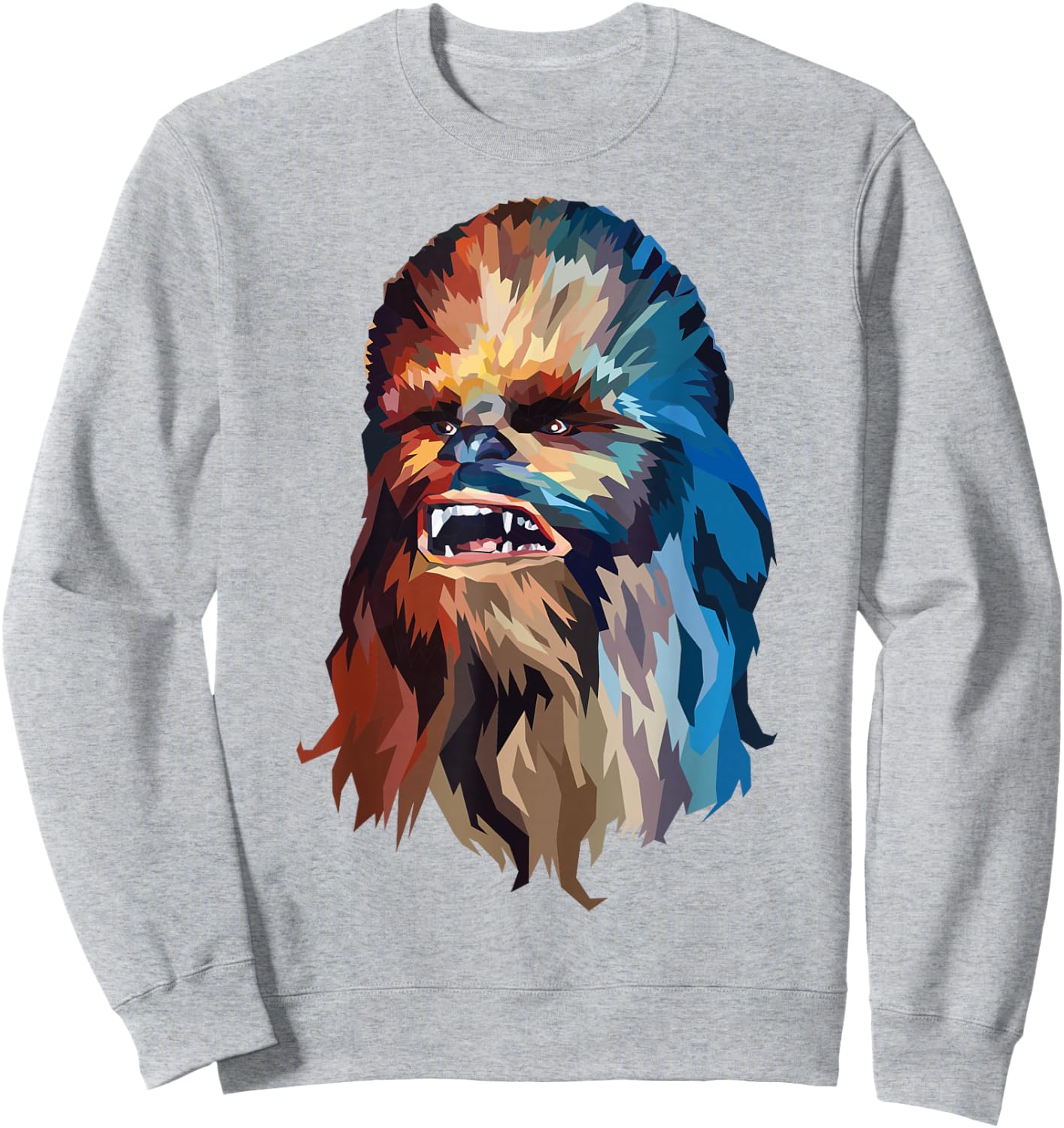 Star Wars Chewbacca Awesome Geometric Style Chewie Portrait Sweatshirt - Sweatshirt | Ash