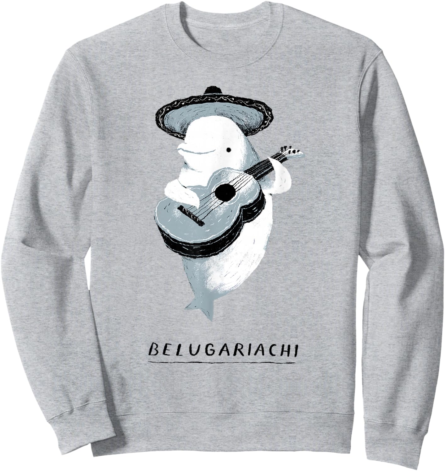 belugariachi, Beluga Whale , Beluga Mariachi Sweatshirt - Sweatshirt | Ash