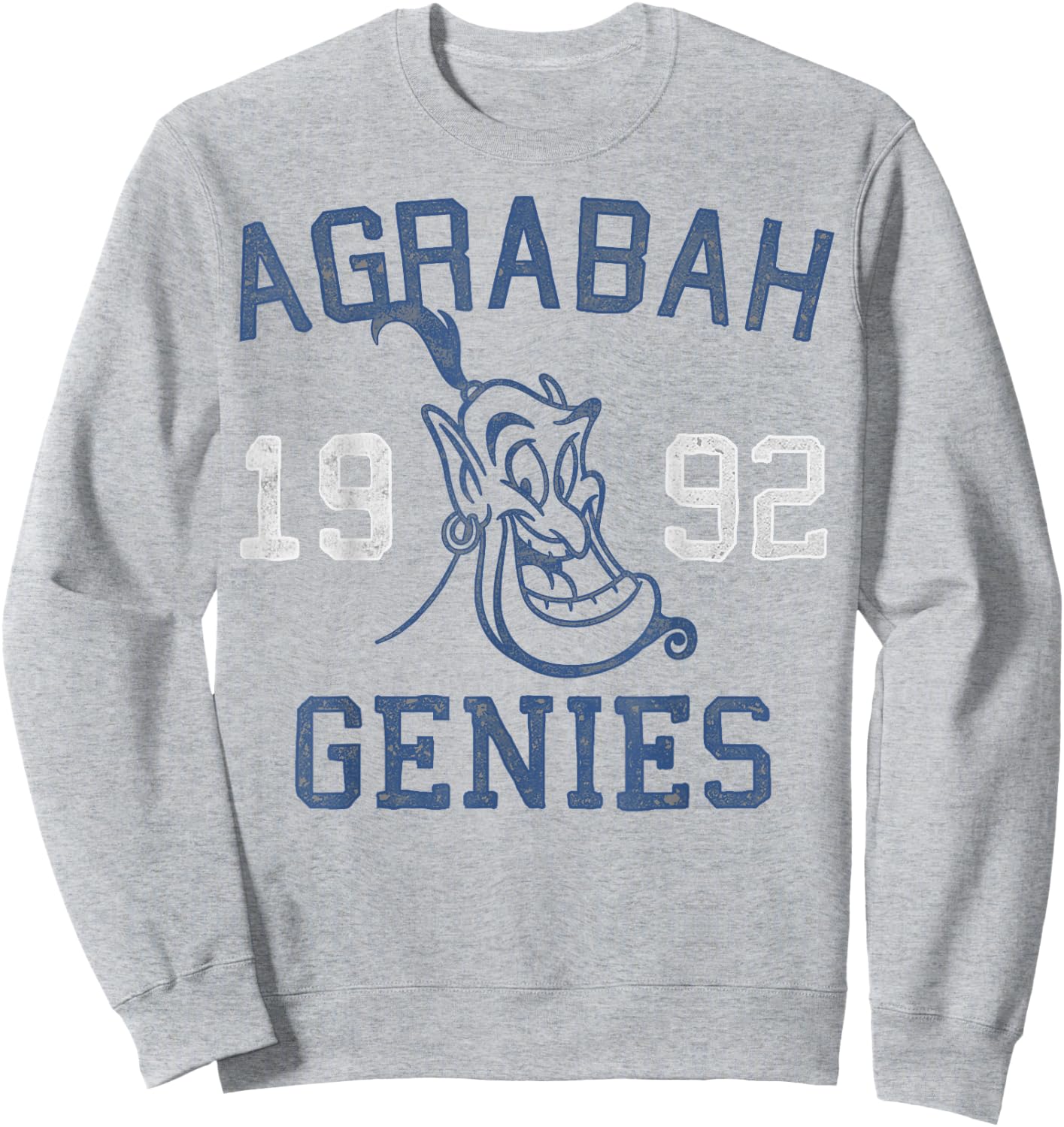 Disney Aladdin Genie Agrabah Genies 1992 Graphic Sweatshirt - Sweatshirt | Ash