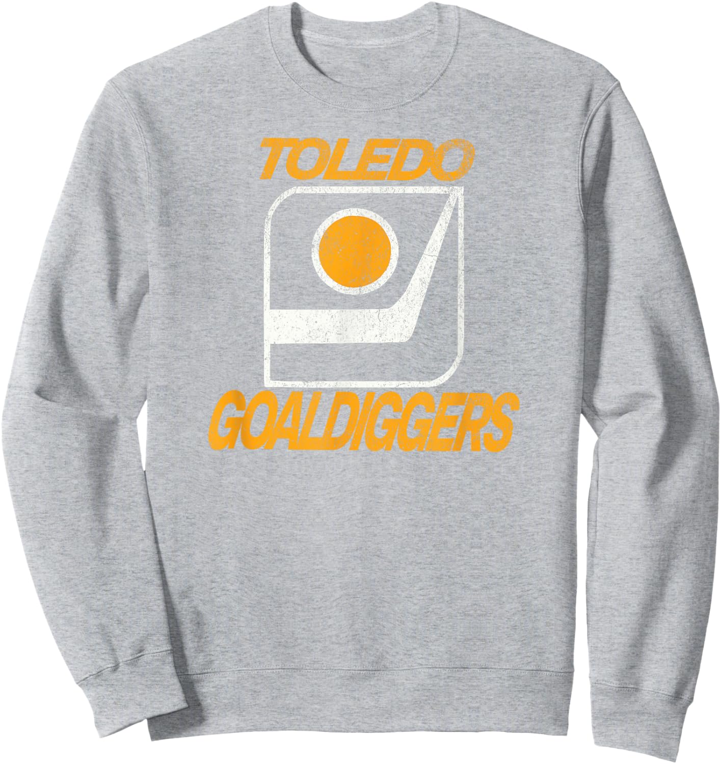 Defunct Hockey Team Toledo Goaldiggers Hockey Sweatshirt - Sweatshirt | Ash