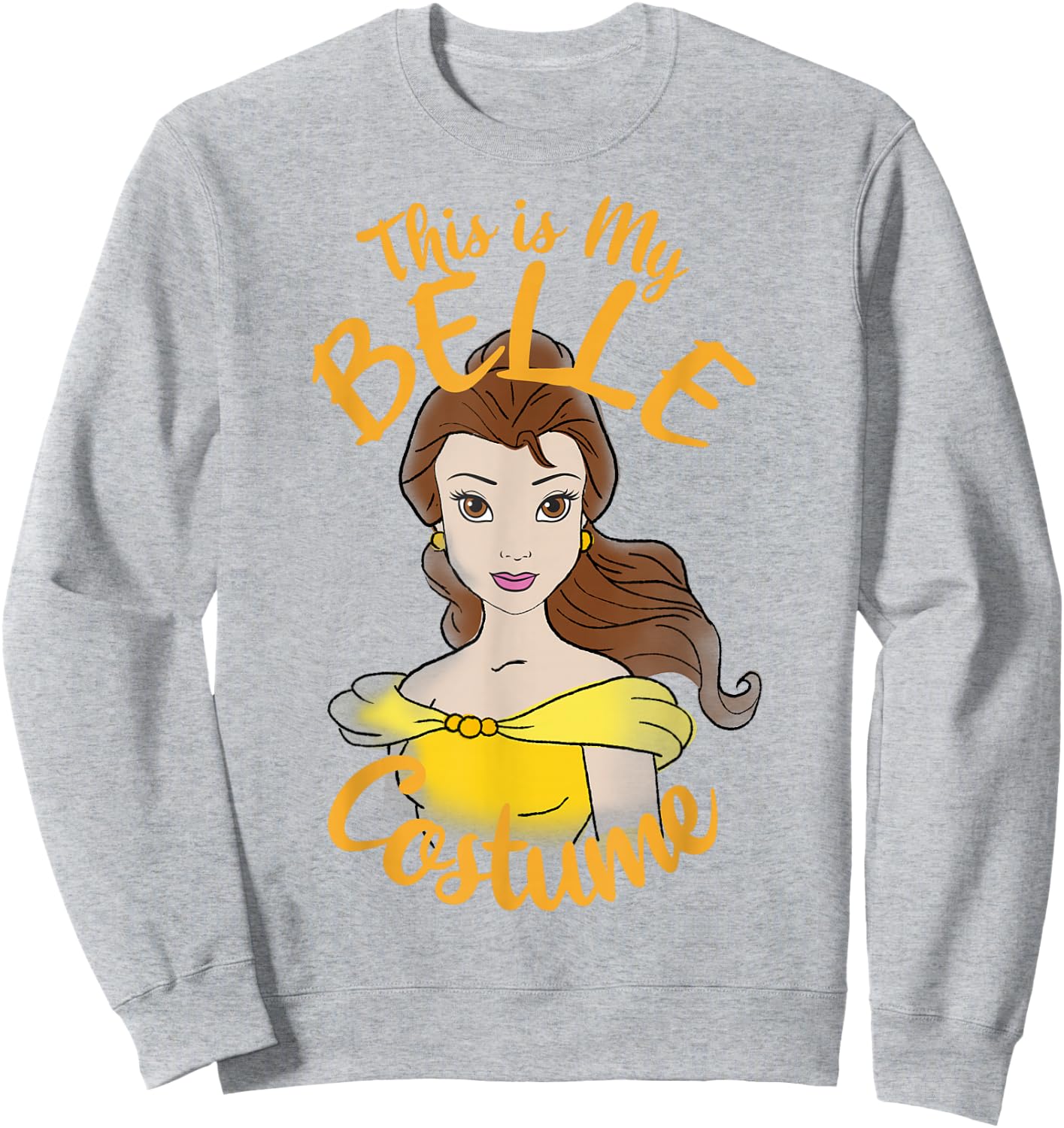 Disney Beauty And The Beast Belle My Costume Halloween Sweatshirt - Sweatshirt | Ash