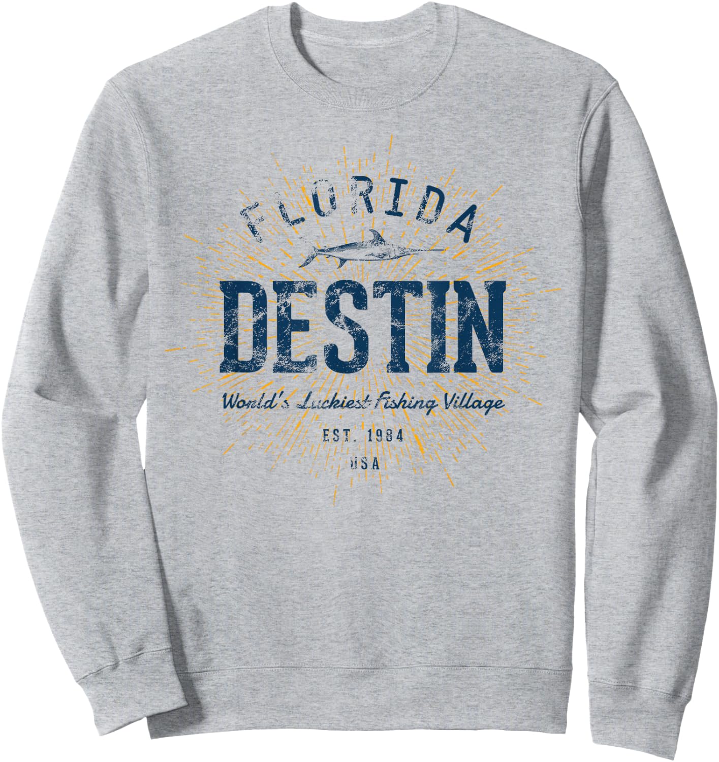 Vintage Destin Retro Sweatshirt - Sweatshirt | Ash