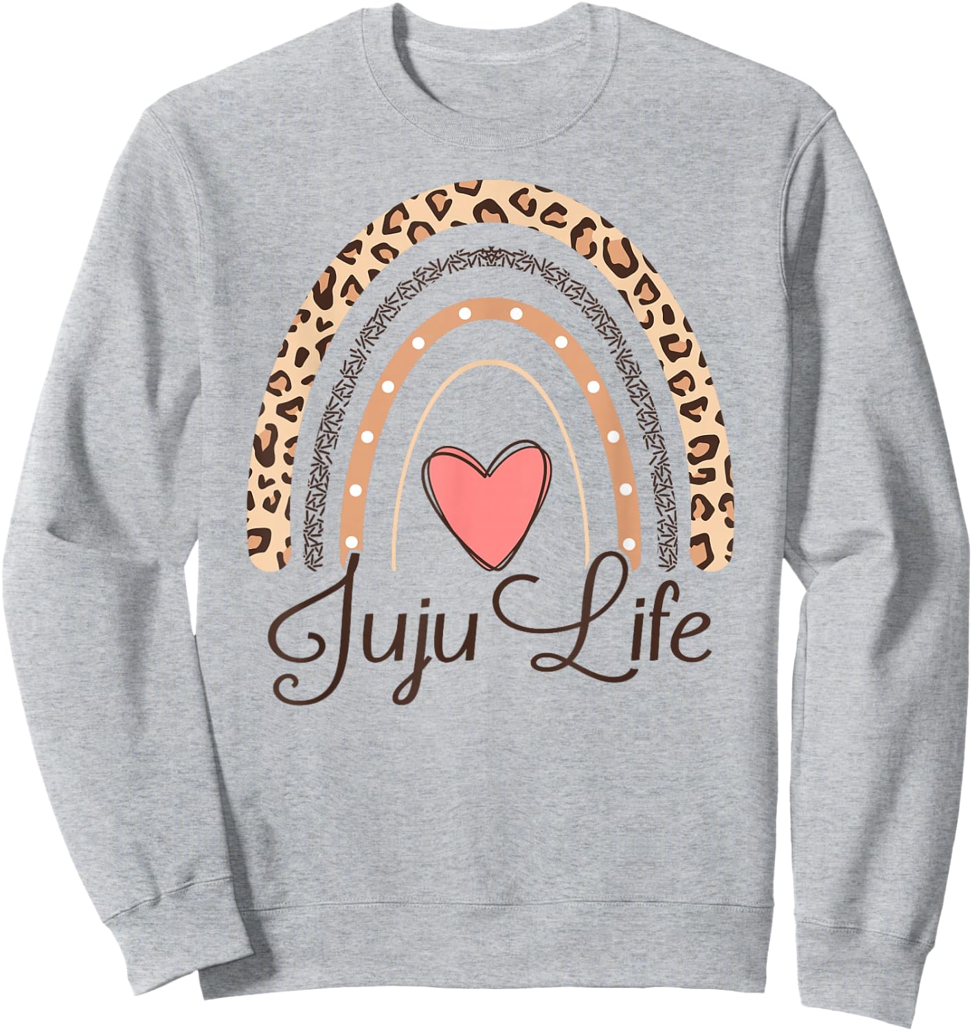 Juju Life Boho Rainbow Funny Grandma Juju Sweatshirt - Sweatshirt | Ash