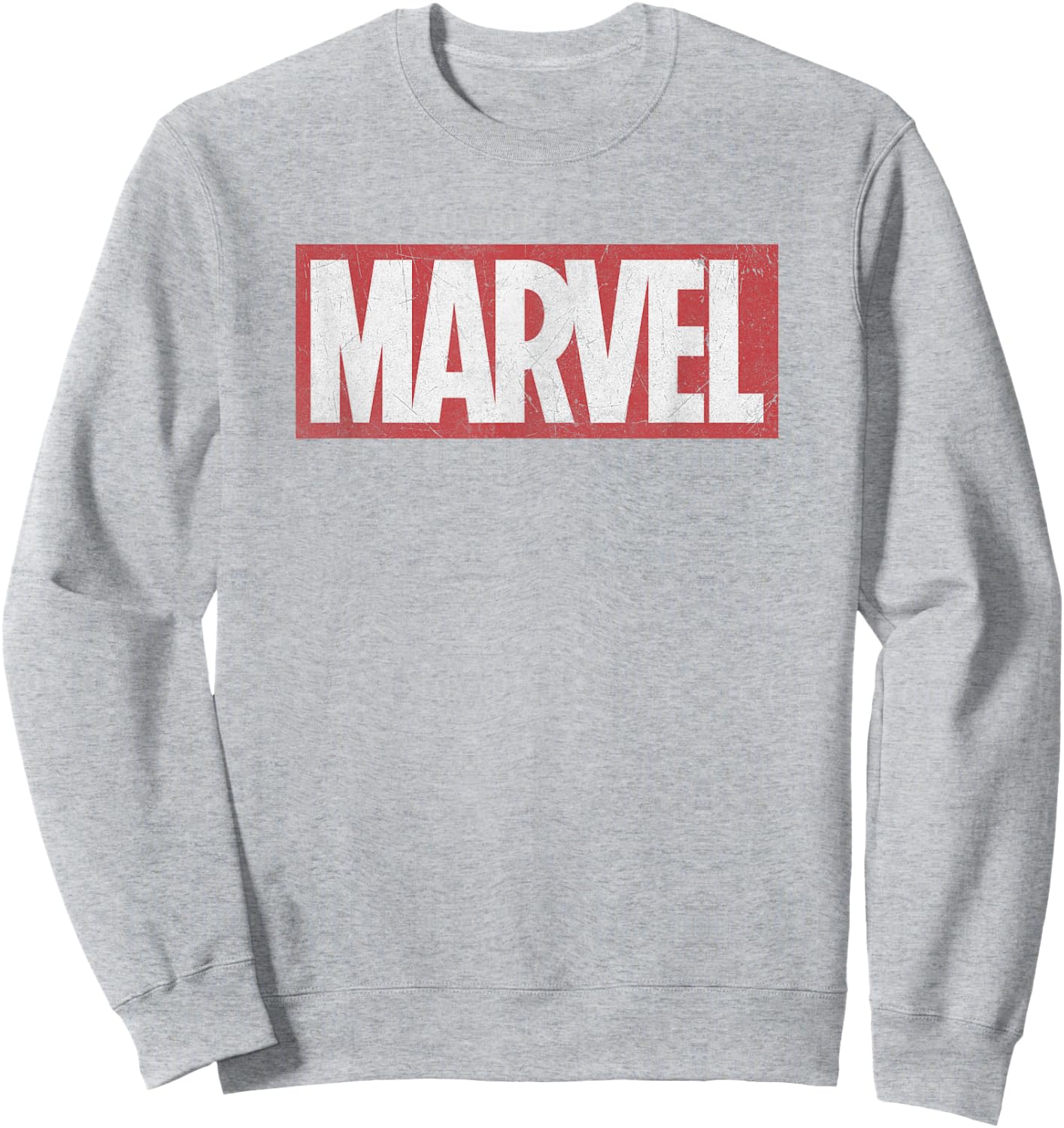 Marvel Classic Distressed Logo Graphic C1 Sweatshirt - Sweatshirt | Ash