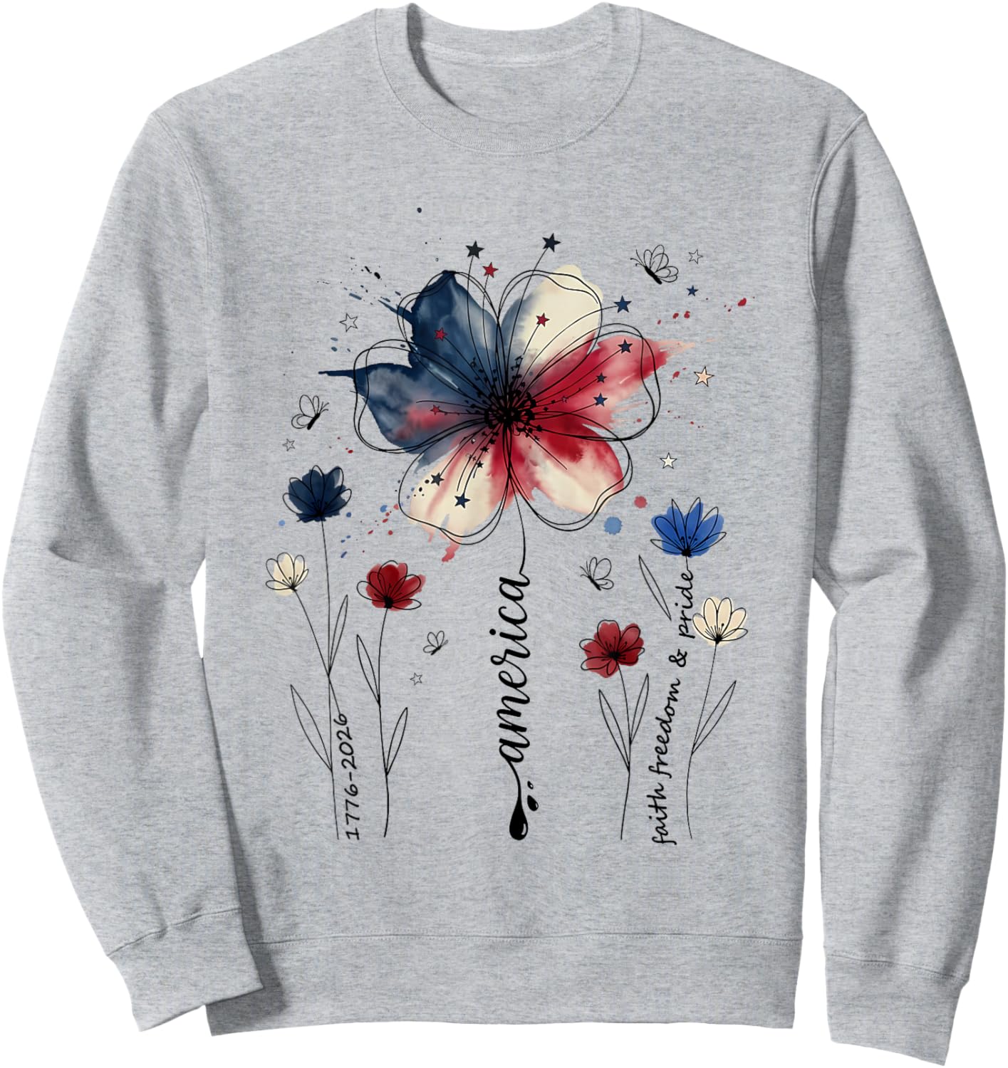 America 1776-2026 Sweatshirt - Sweatshirt | Ash