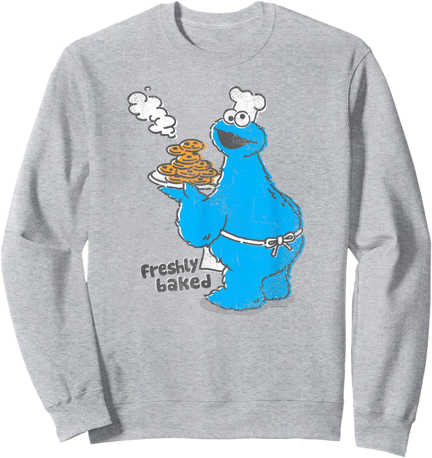 Sesame Street Cookie Monster Freshly Baked Sweatshirt - Sweatshirt | Ash