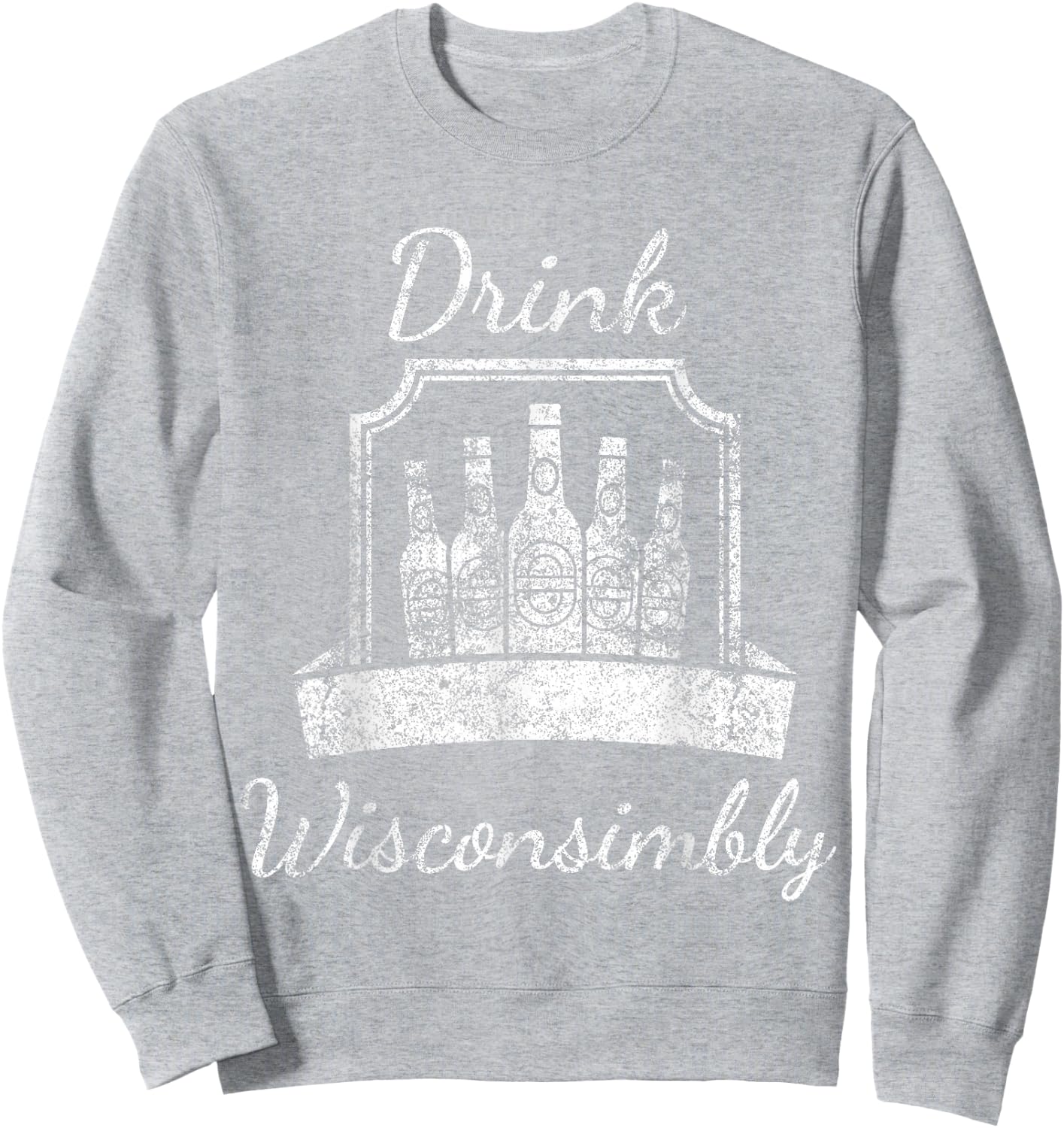Vintage - Drink Wisconsimbly - St. Patrick's Sweatshirt - Sweatshirt | Ash