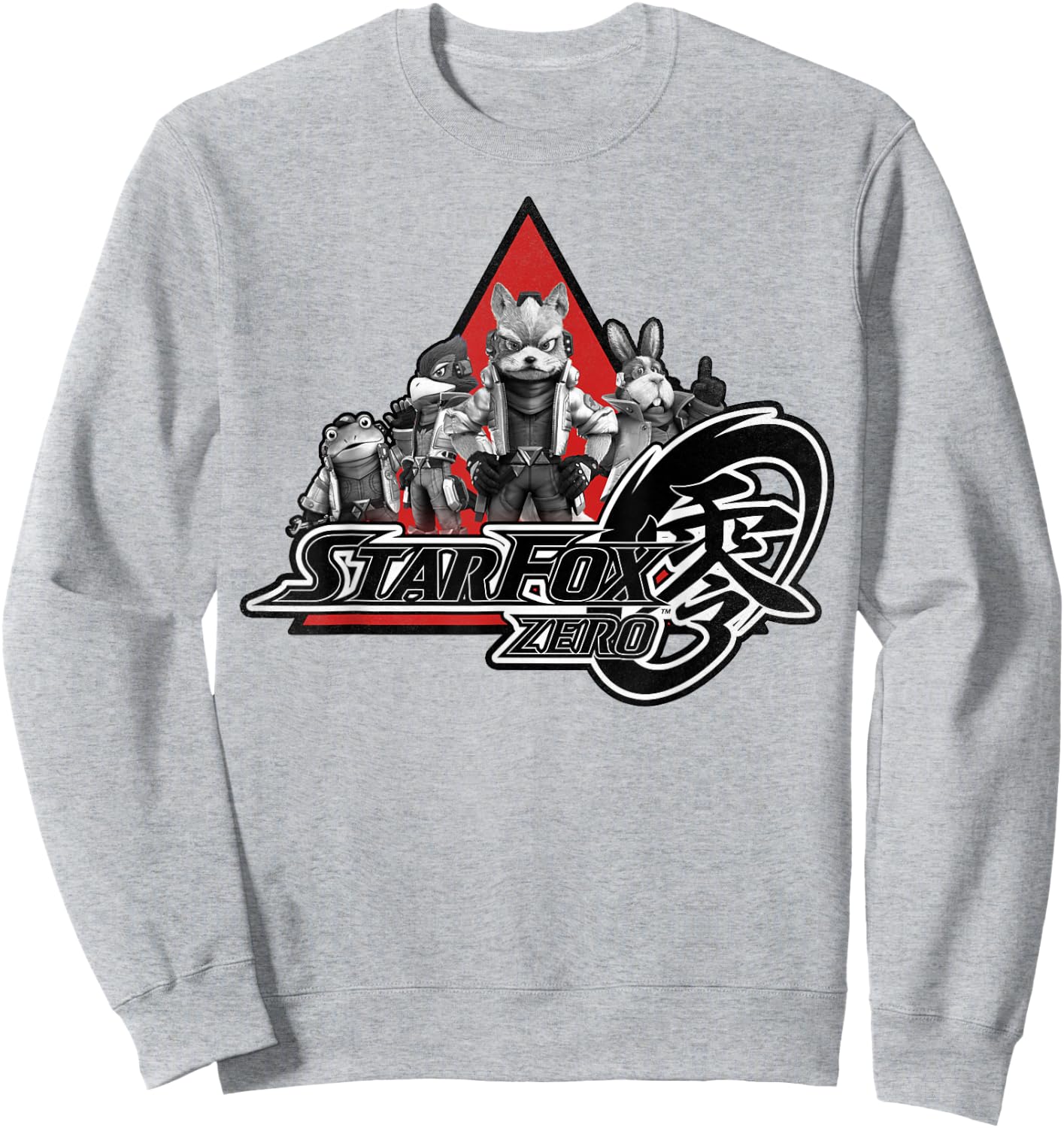 Nintendo Star Fox Zero Group Shot Of Four Graphic Sweatshirt - Sweatshirt | Ash