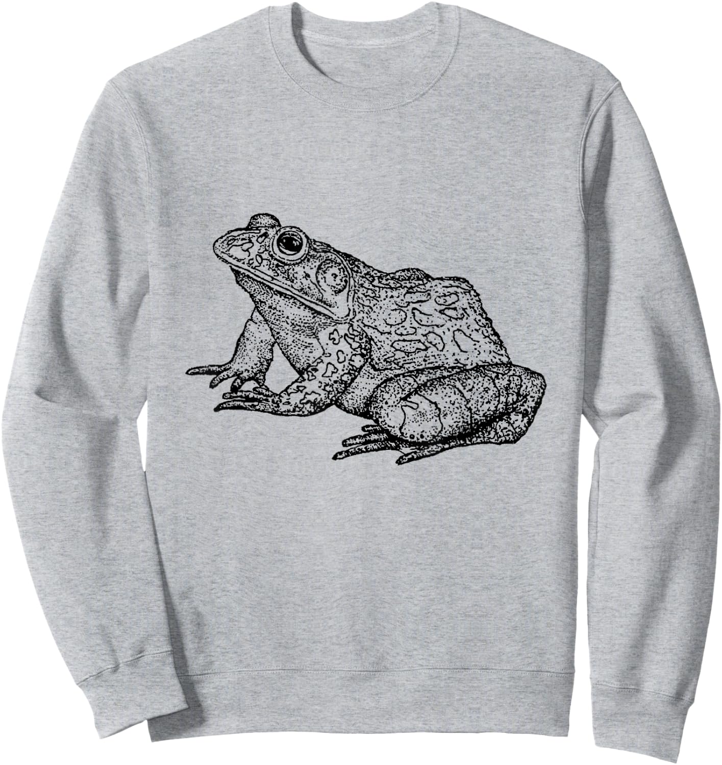 Vintage Bullfrog Print Sweatshirt - Sweatshirt | Ash