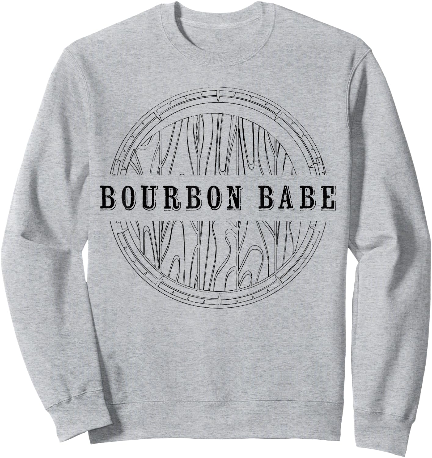 Kentucky Bourbon Babe Whiskey Barrel Country Fan Sweatshirt - Sweatshirt | Ash
