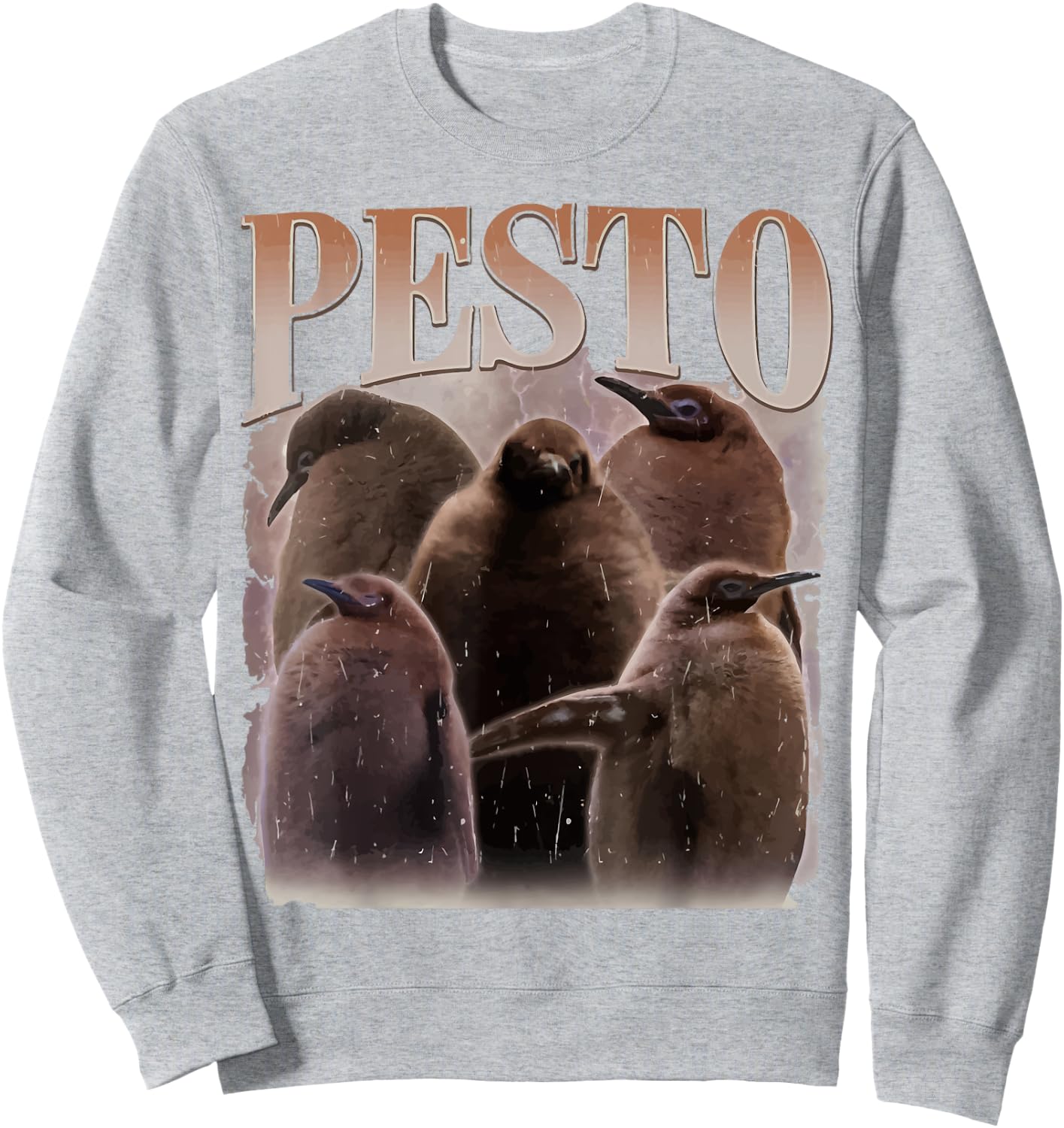 Pesto The Penguin Funny Baby Penguin Pesto Sweatshirt - Sweatshirt | Ash
