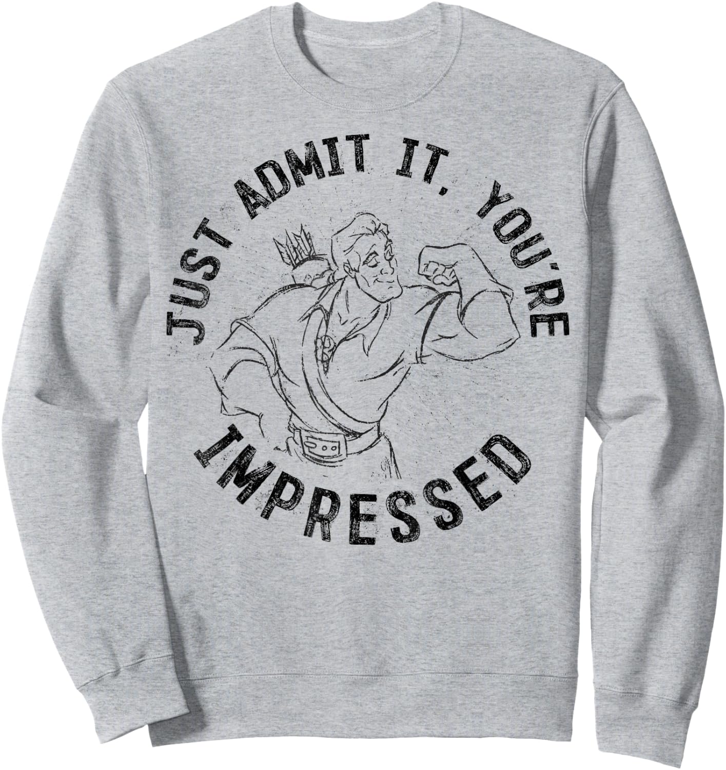 Disney Beauty & The Beast Gaston Impressive Graphic Sweatshirt - Sweatshirt | Ash