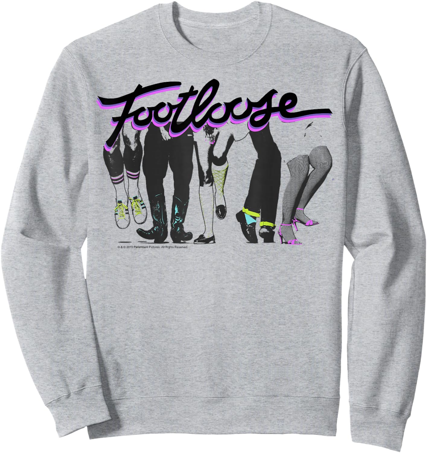 Footloose Dancing Feet Title Logo Sweatshirt - Sweatshirt | Ash