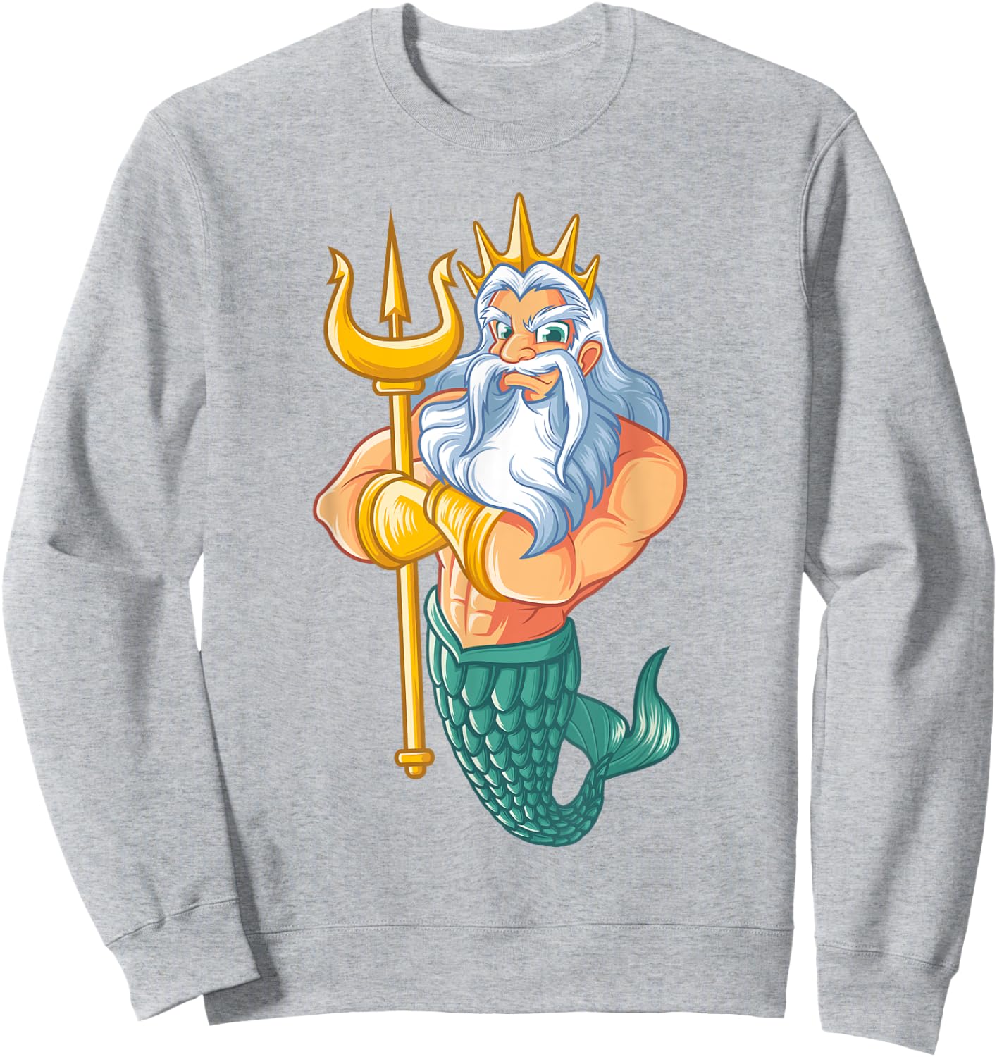Mermaid Security Shirt | Funny Merman Swimming Gift Sweatshirt - Sweatshirt | Ash