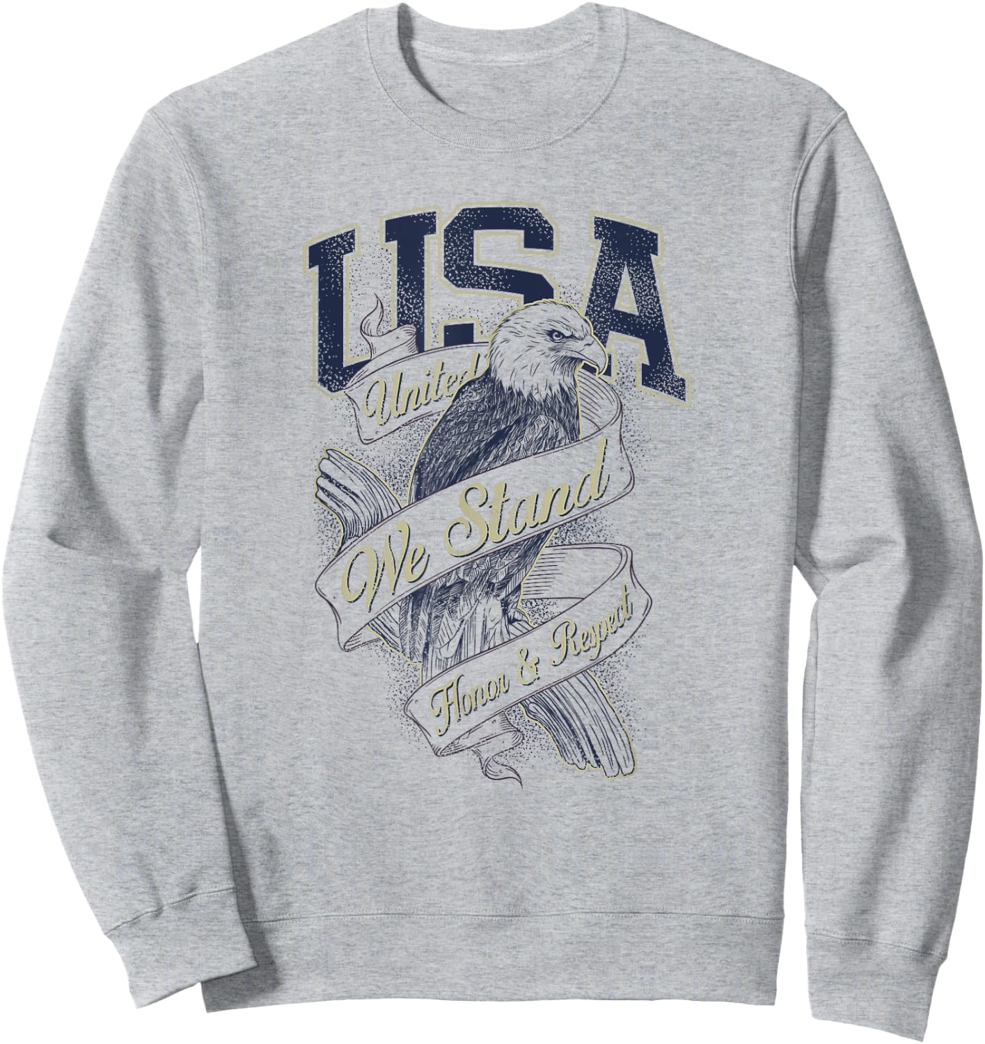 United We Stand USA | Classic Look Sweatshirt - Sweatshirt | Ash