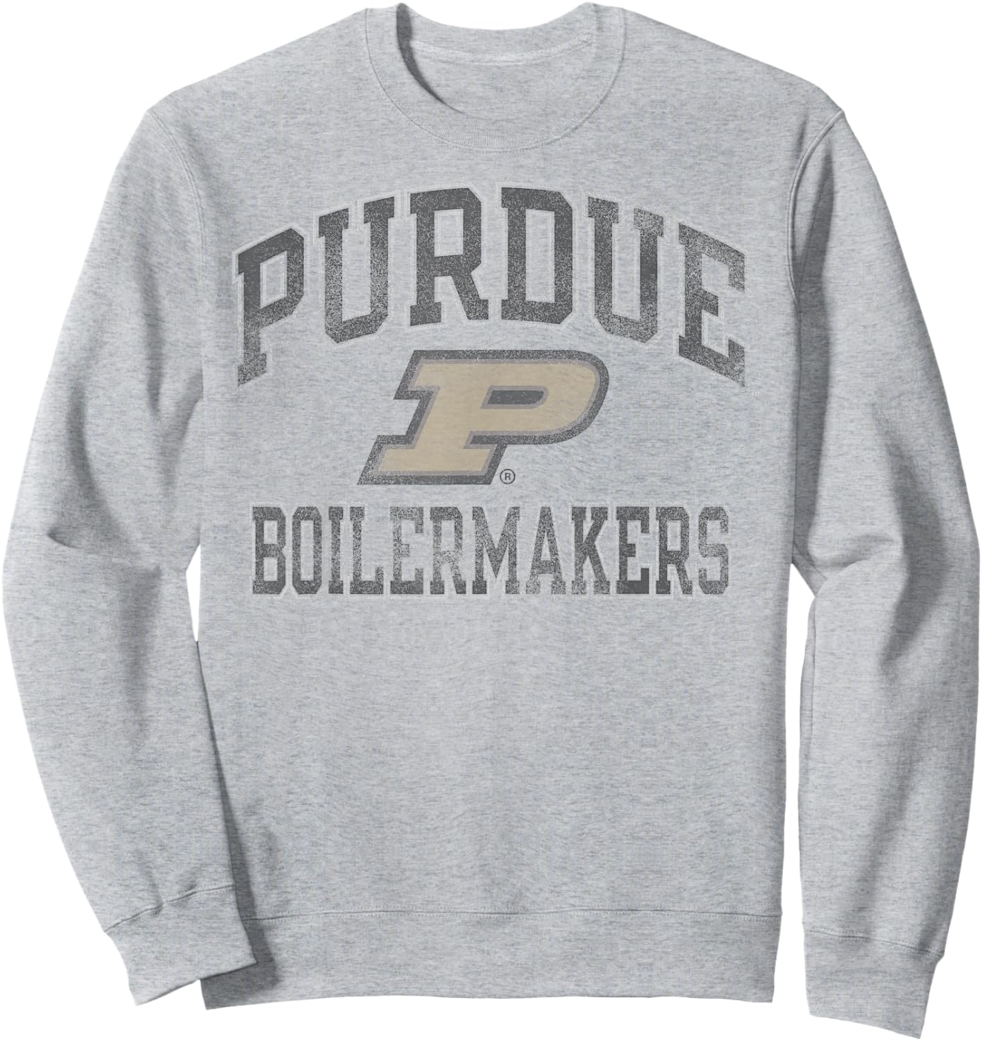 Purdue Boilermakers Vintage Worn Gray Officially Licensed Sweatshirt - Sweatshirt | Ash