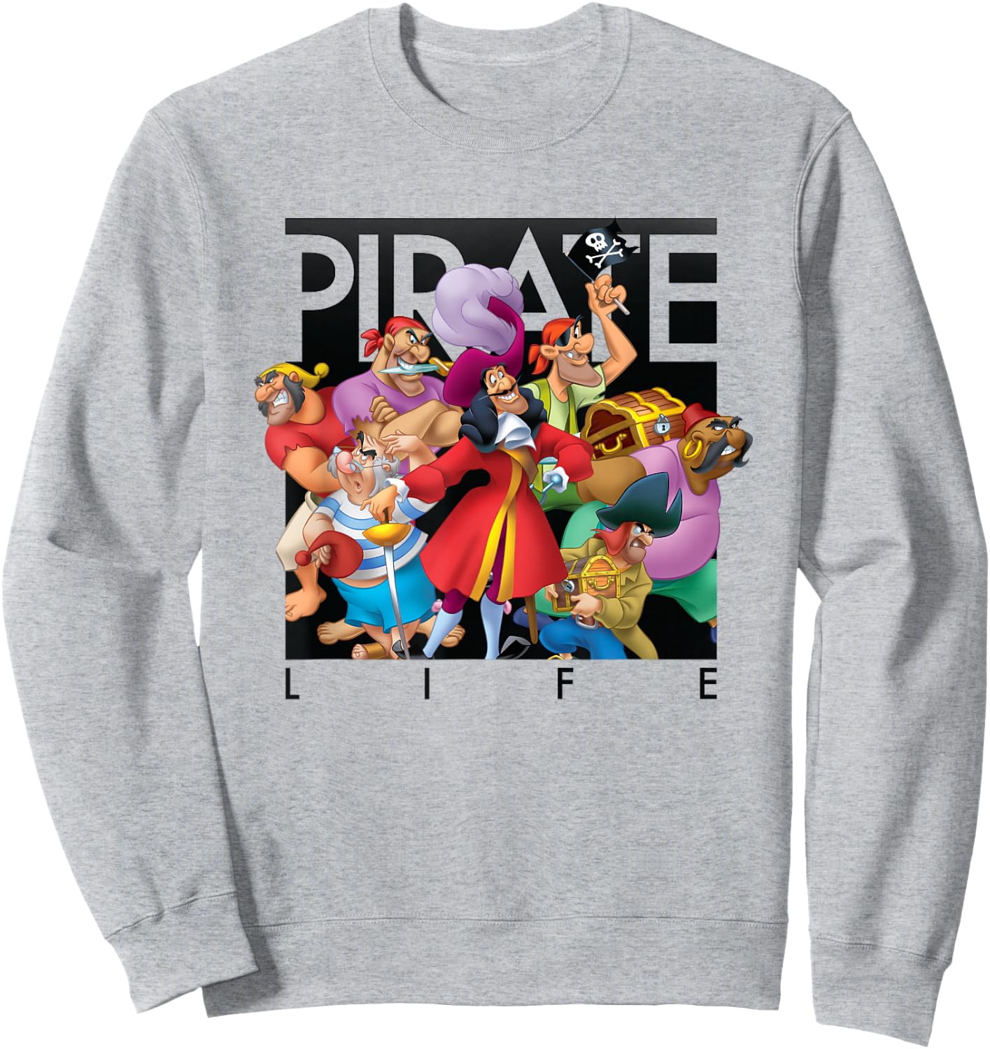 Disney - Pirate Life Captain Hook Sweatshirt - Sweatshirt | Ash