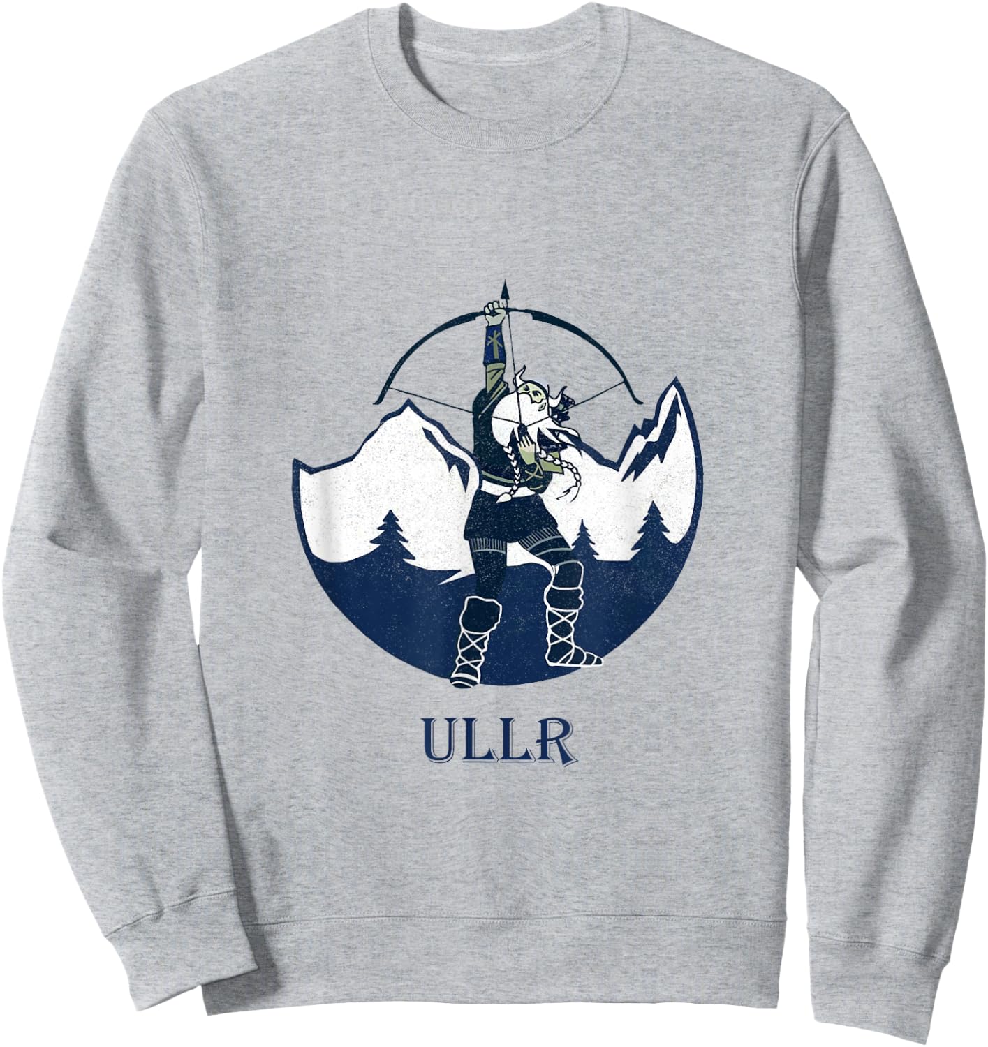 Ullr Norse God Of Archery Vintage Norwegian Hunting Sweatshirt - Sweatshirt | Ash