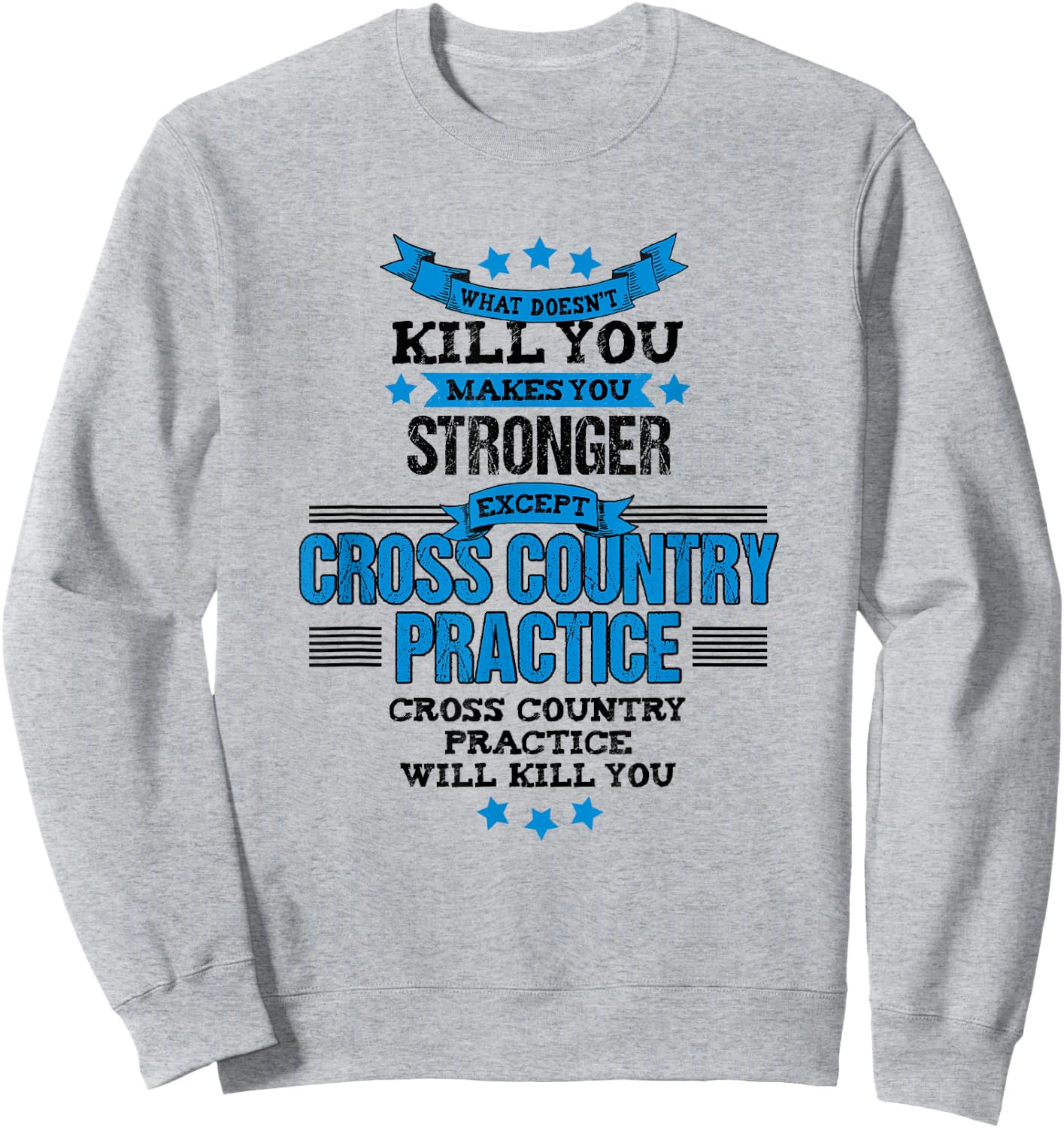 Cross Country Runner XC Funny Team Coach Gift Sweatshirt - Sweatshirt | Ash