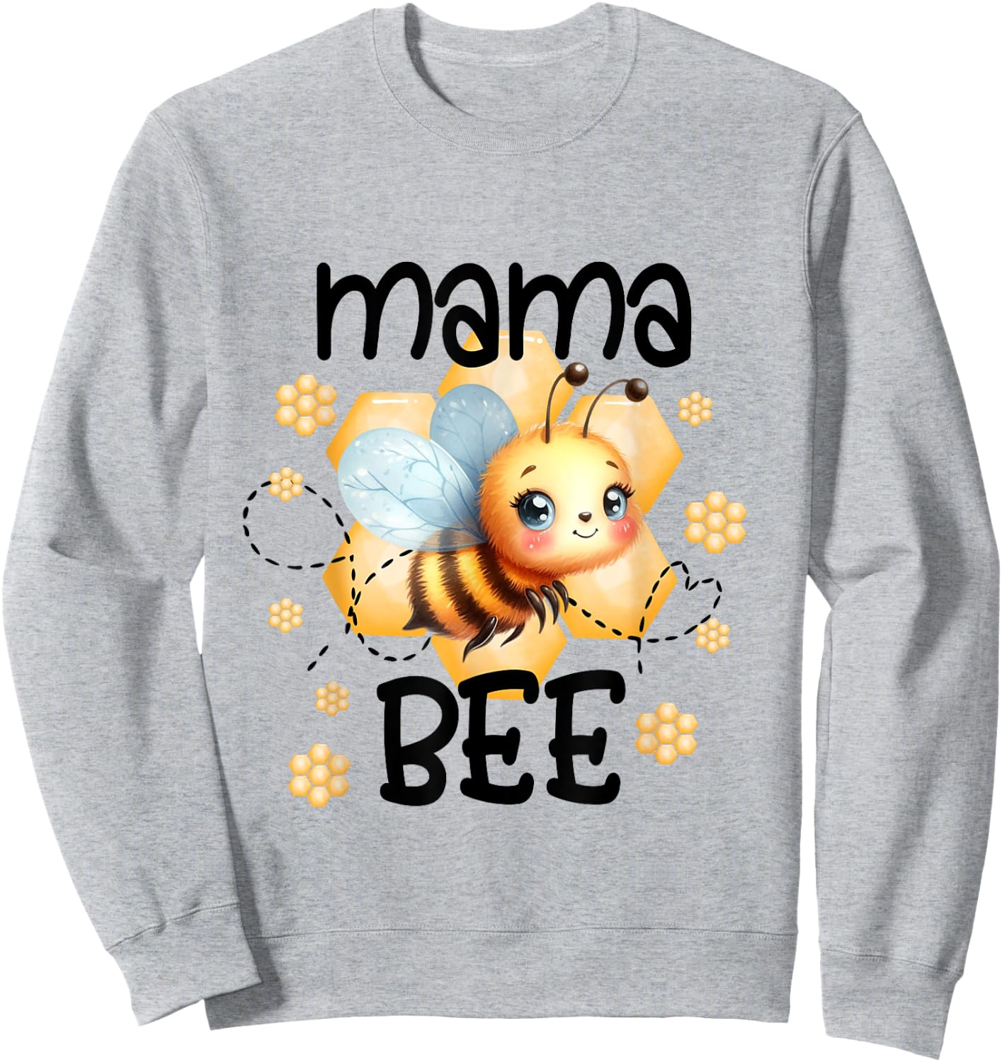 Family Bee Shirts Mama Mom First Bee Day Outfit Birthday Sweatshirt - Sweatshirt | Ash