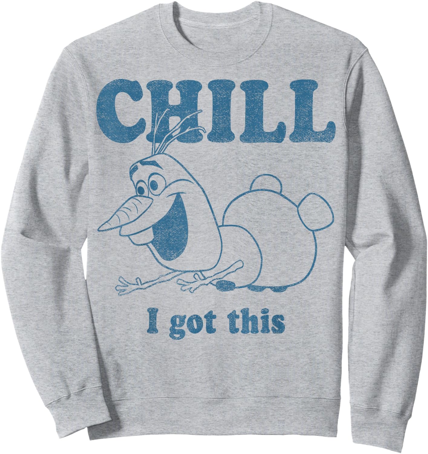 Disney Frozen Olaf Chill I Got This Portrait Sweatshirt - Sweatshirt | Ash