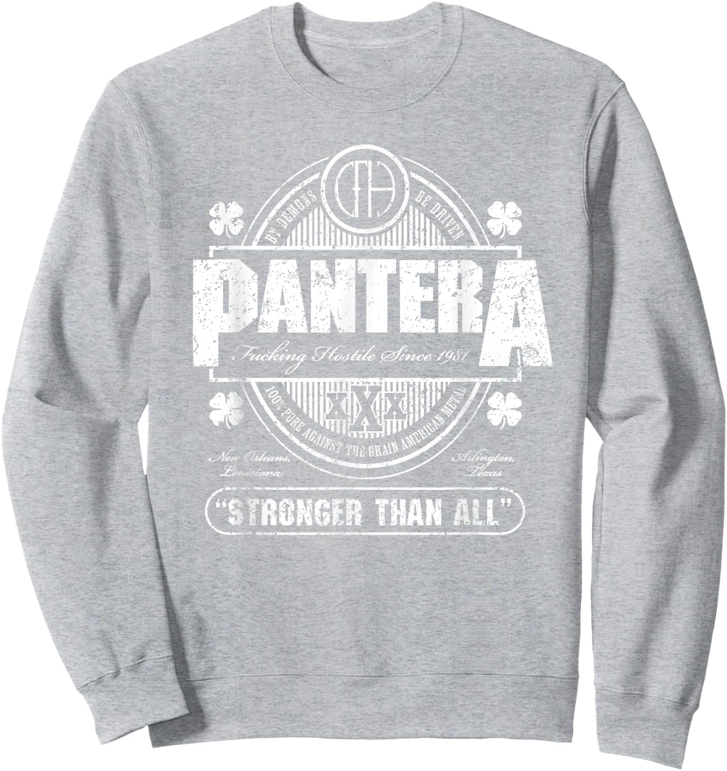 Pantera Official Stronger Than All St Patrick's Day Sweatshirt - Sweatshirt | Ash
