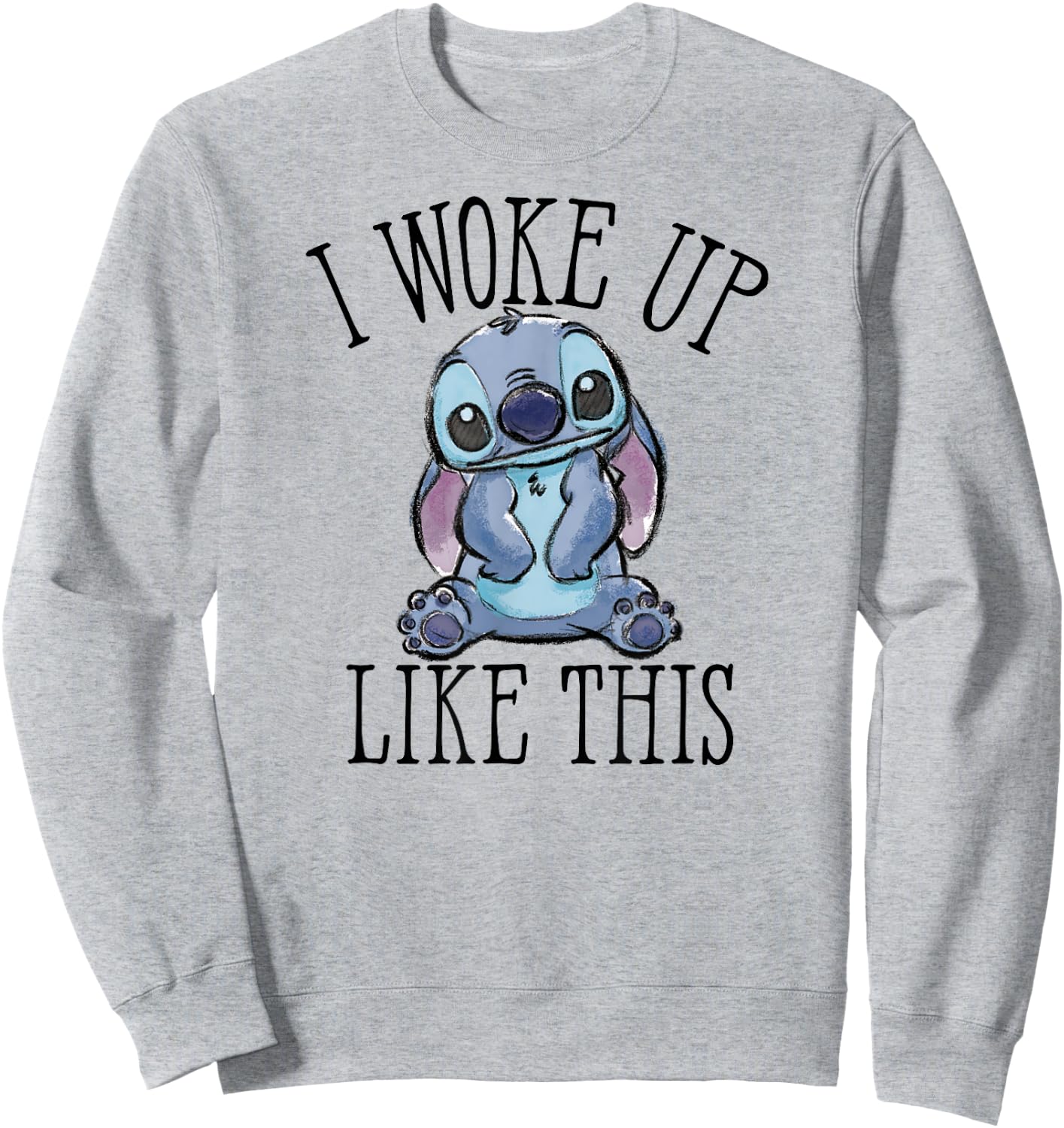 Lilo & Stitch - Woke Up Like Stitch Sweatshirt - Sweatshirt | Ash
