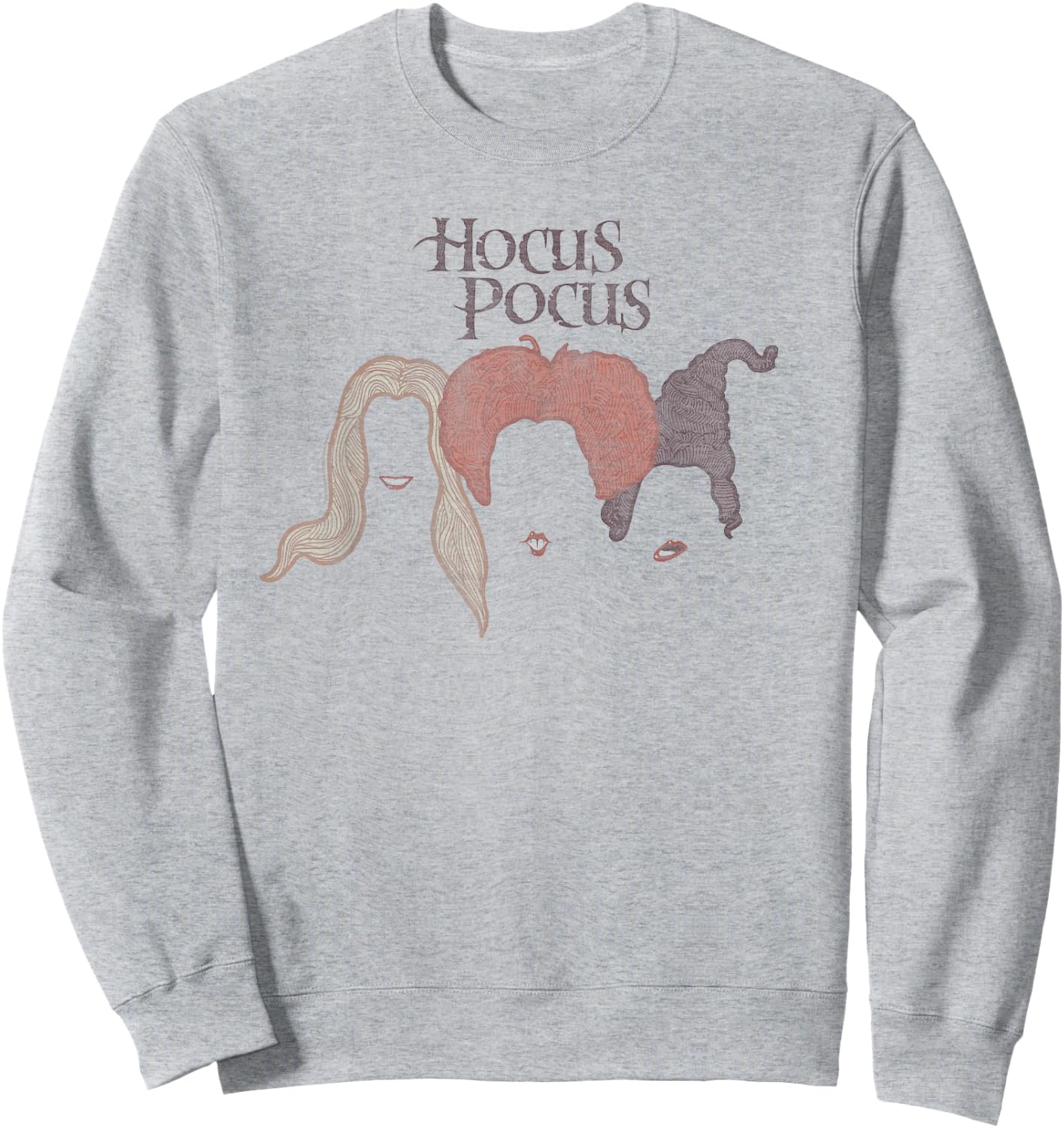Hocus Pocus - Sanderson Sisters Hair Silhouettes Sweatshirt - Sweatshirt | Ash