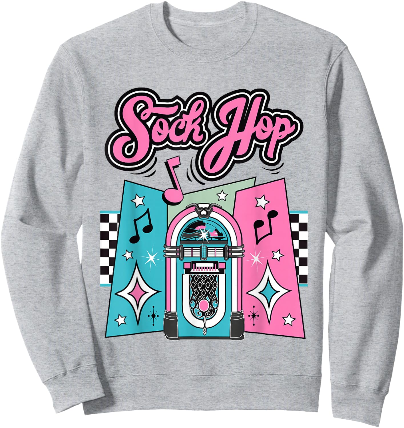 1950s Sock Hop Costume Retro 50s Vintage Rockabilly Doo Wop Sweatshirt - Sweatshirt | Ash